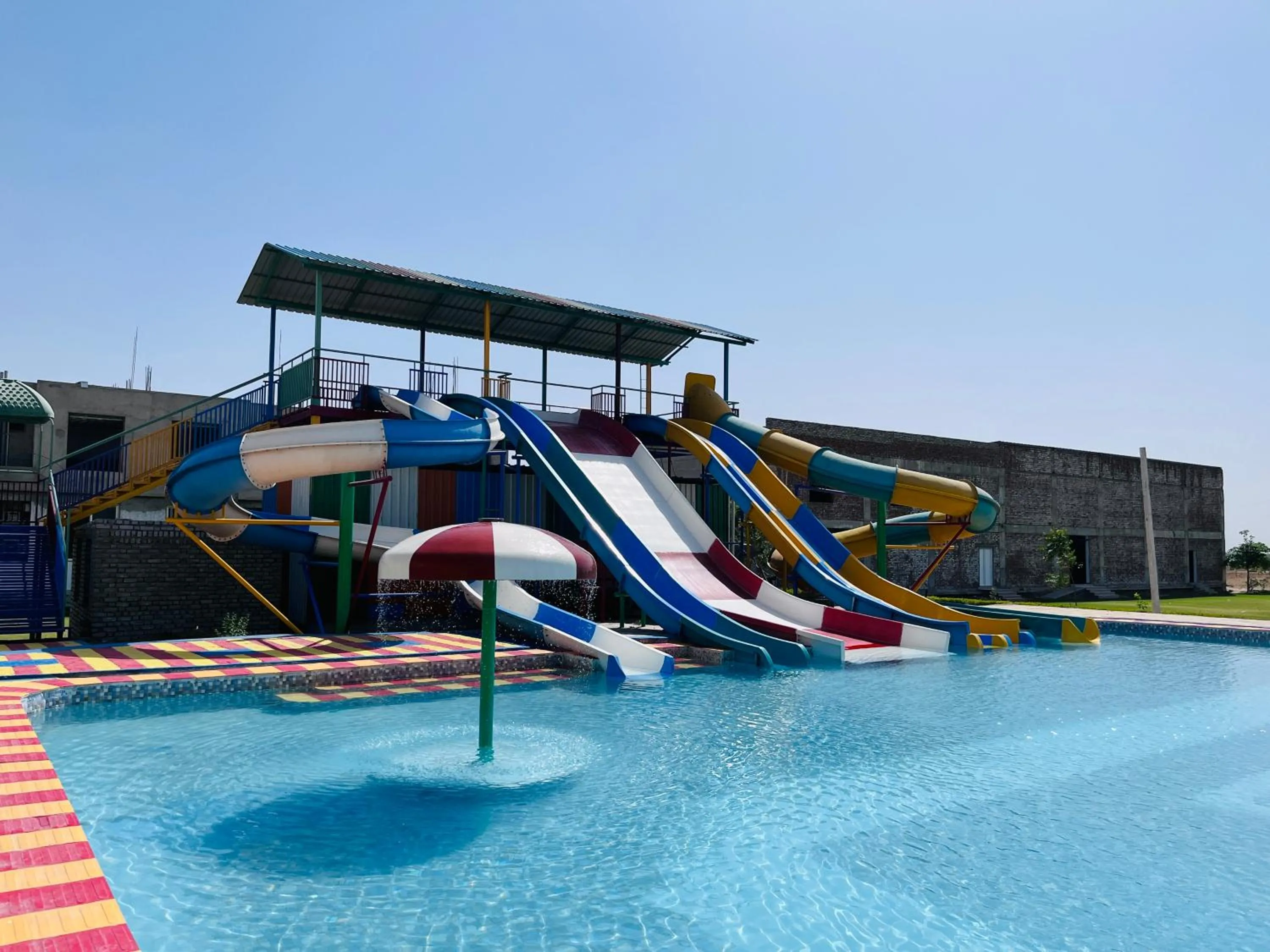 Aqua park in Mahi Baagh Resort