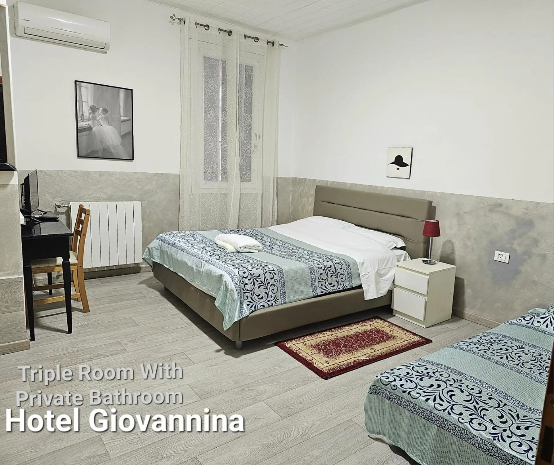Bed in Hotel Giovannina