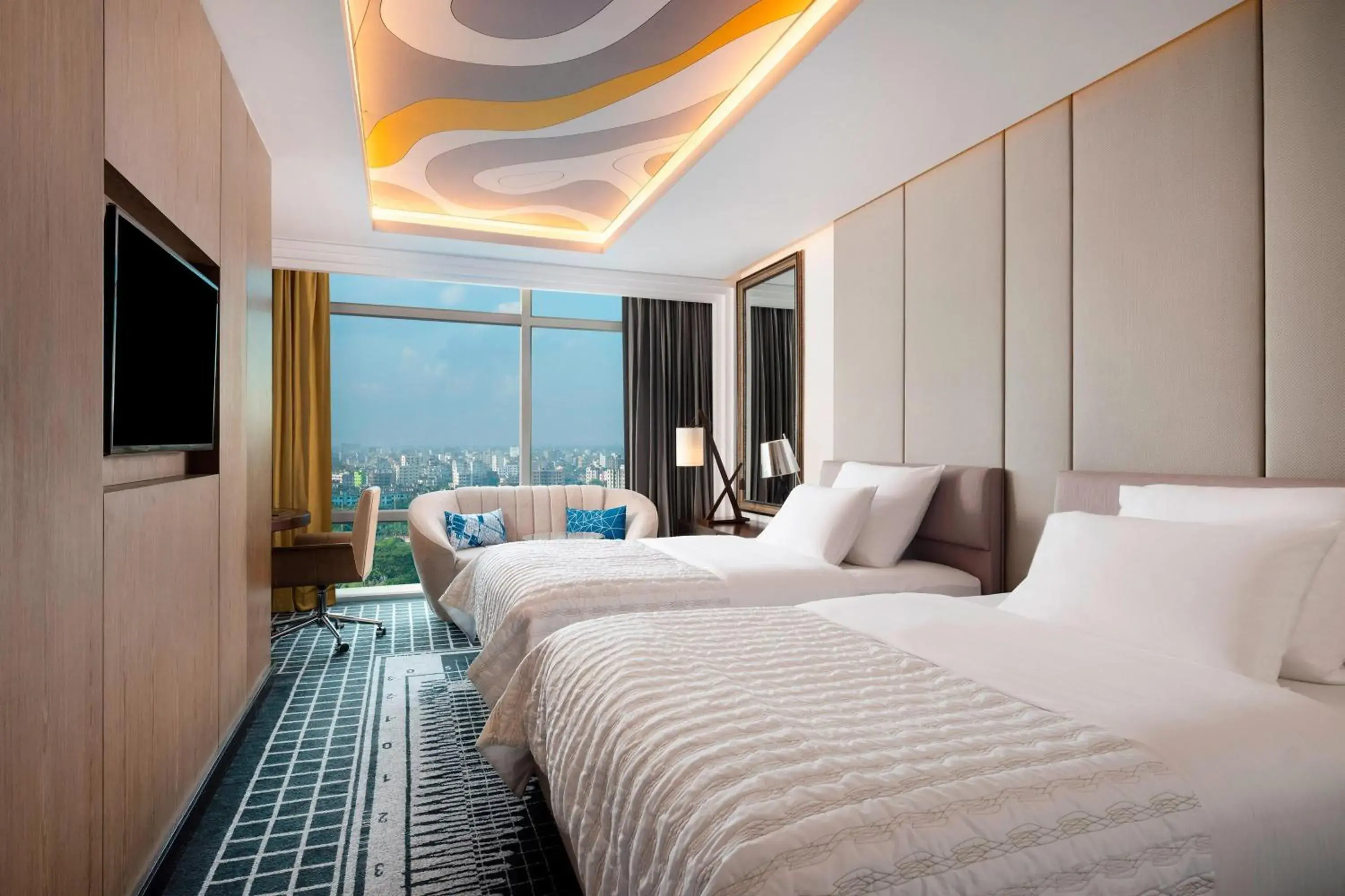 Club Two Doubles Room, Guest room, 2 Double - single occupancy in Le Meridien Dhaka Club Two Doubles Room, Guest room, 2 Double - single occupancy in Le Meridien Dhaka