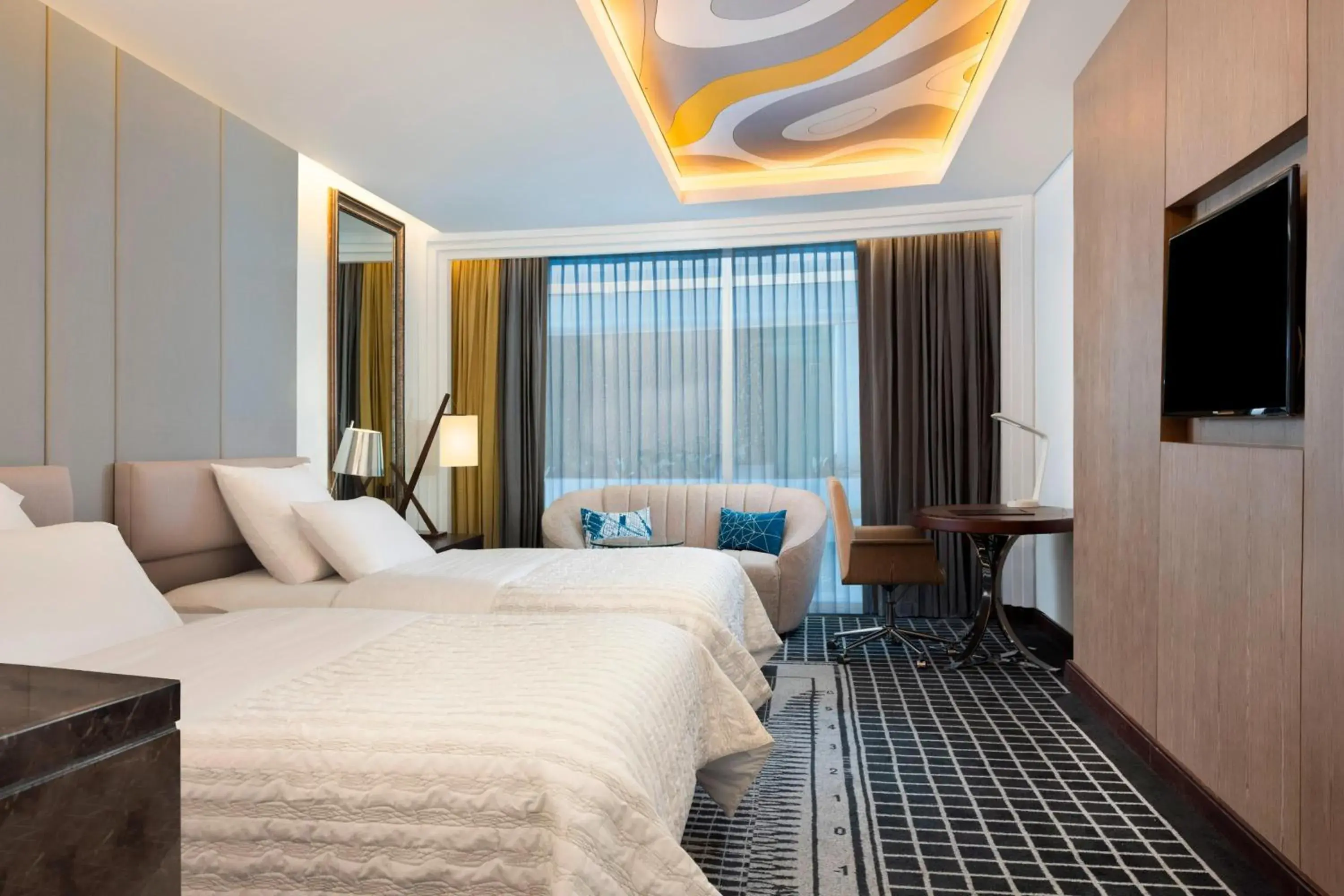 Deluxe Two Doubles Room, Guest room, 2 Double - single occupancy in Le Meridien Dhaka Deluxe Two Doubles Room, Guest room, 2 Double - single occupancy in Le Meridien Dhaka