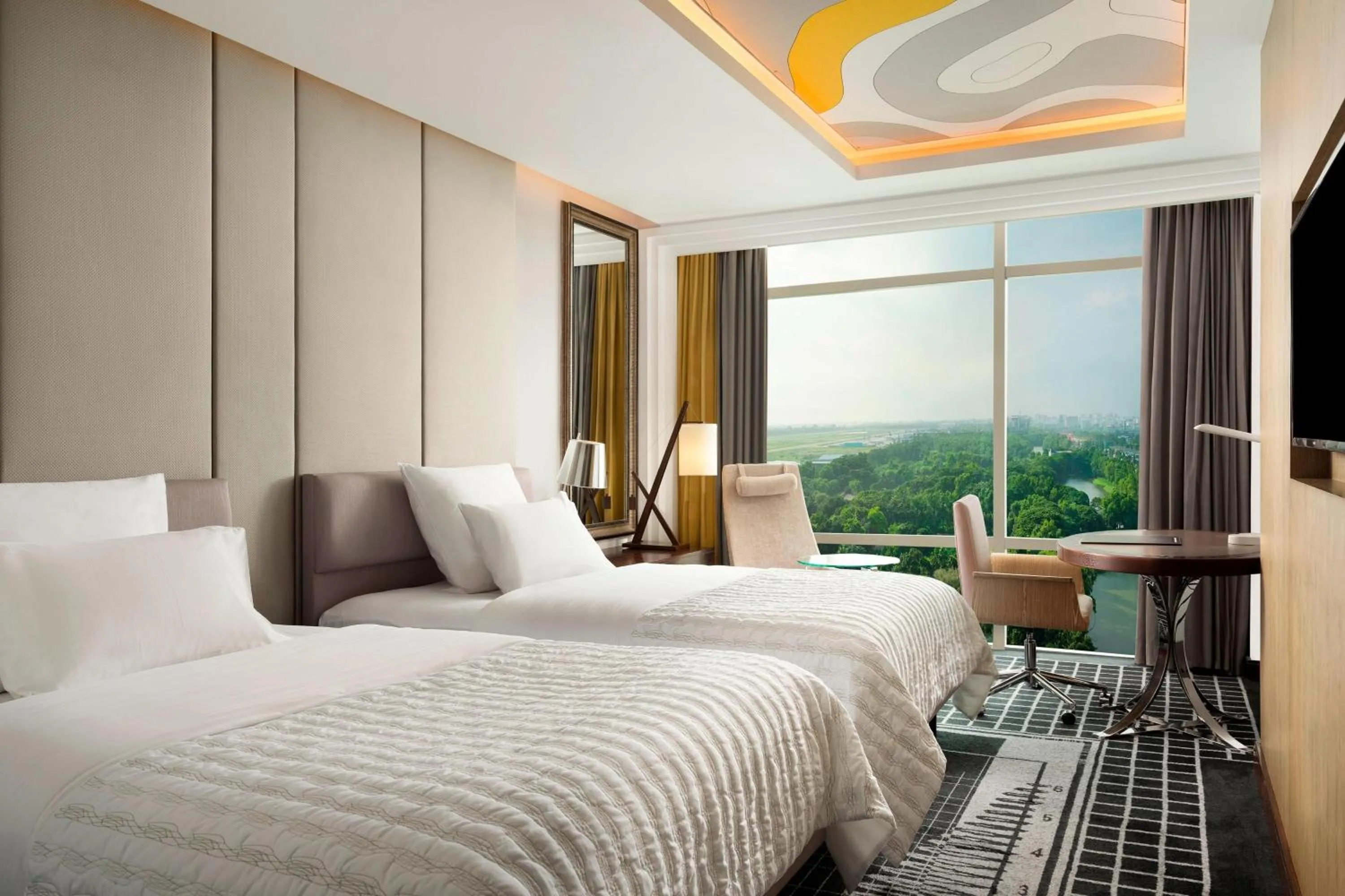 Photo of the whole room, Bed in Le Meridien Dhaka