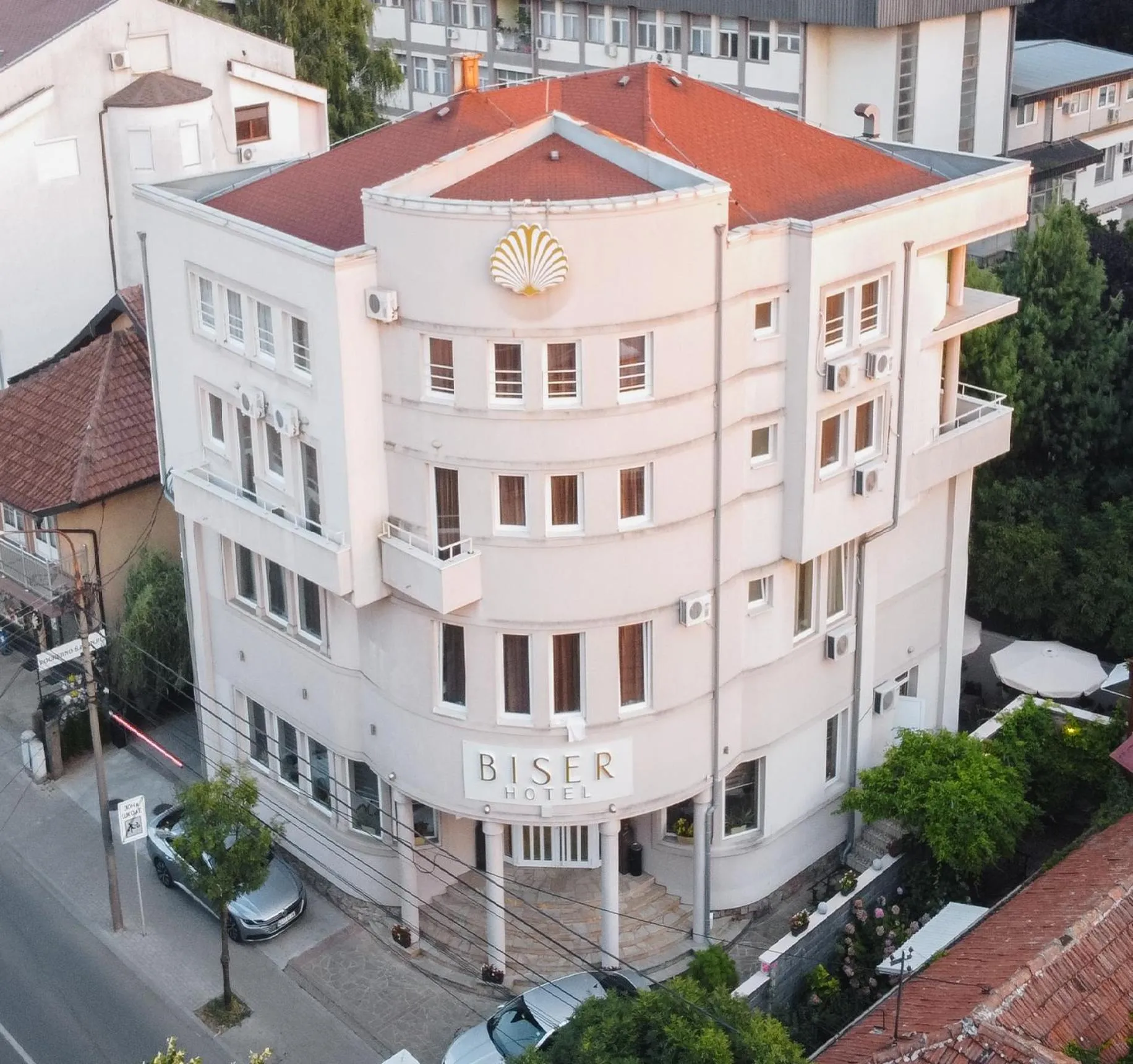 Property building in Garni Hotel Biser