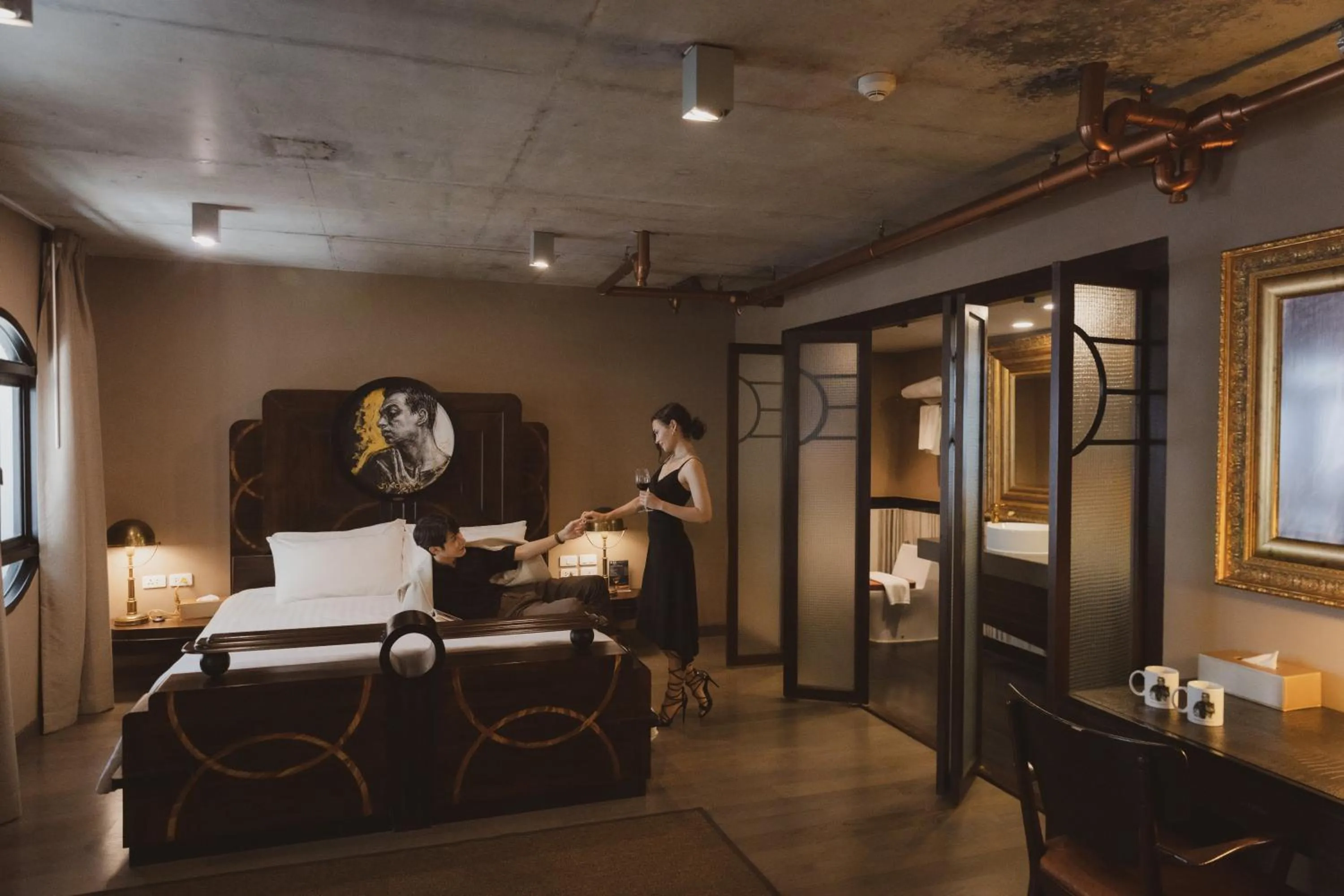 group of guests in Art Mai Gallery Nimman Hotel Chiang Mai