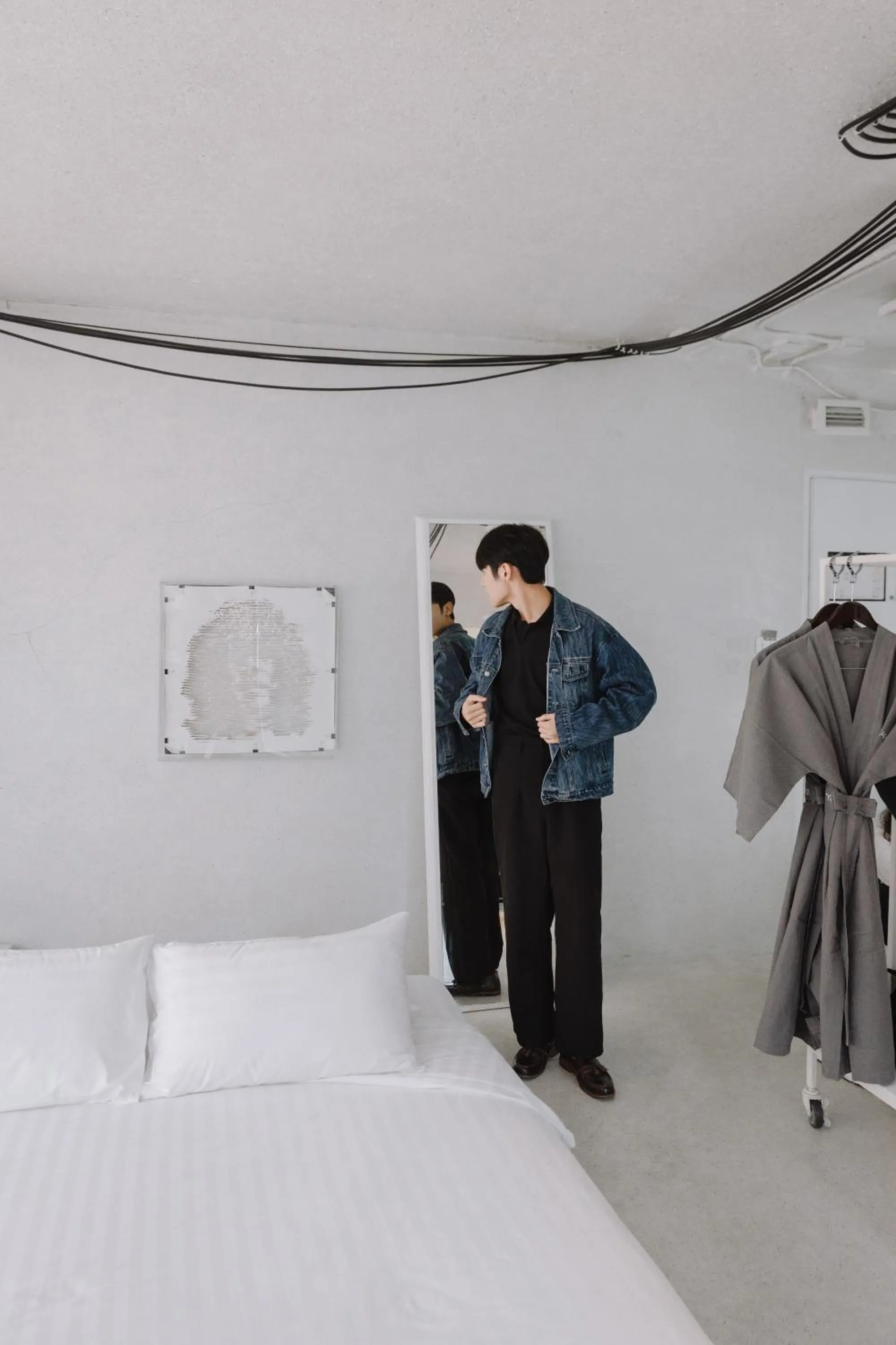 Bed in Art Mai Gallery Nimman Hotel Chiang Mai