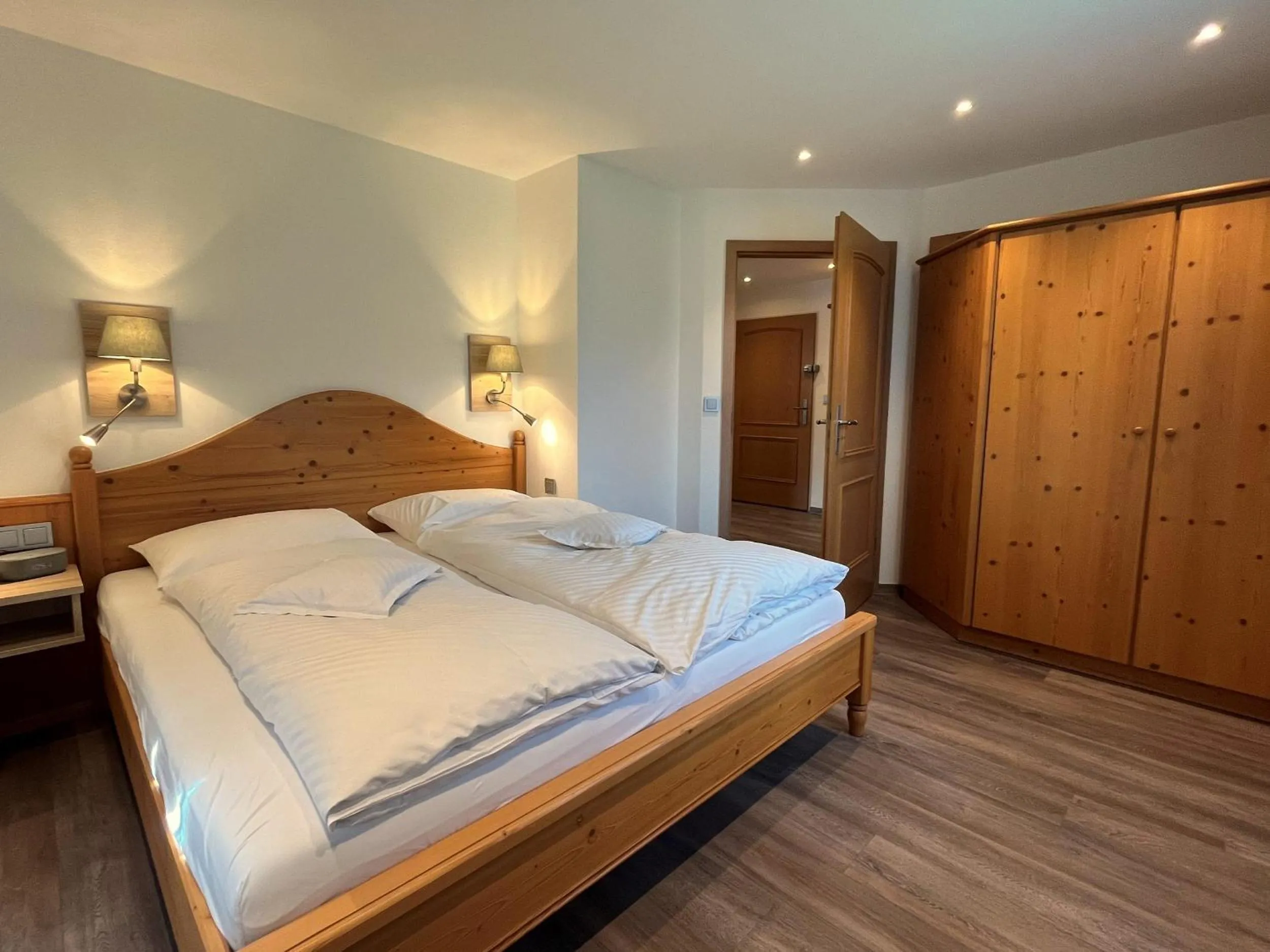Bed in Ferienwohnungen Beim Hausbacher