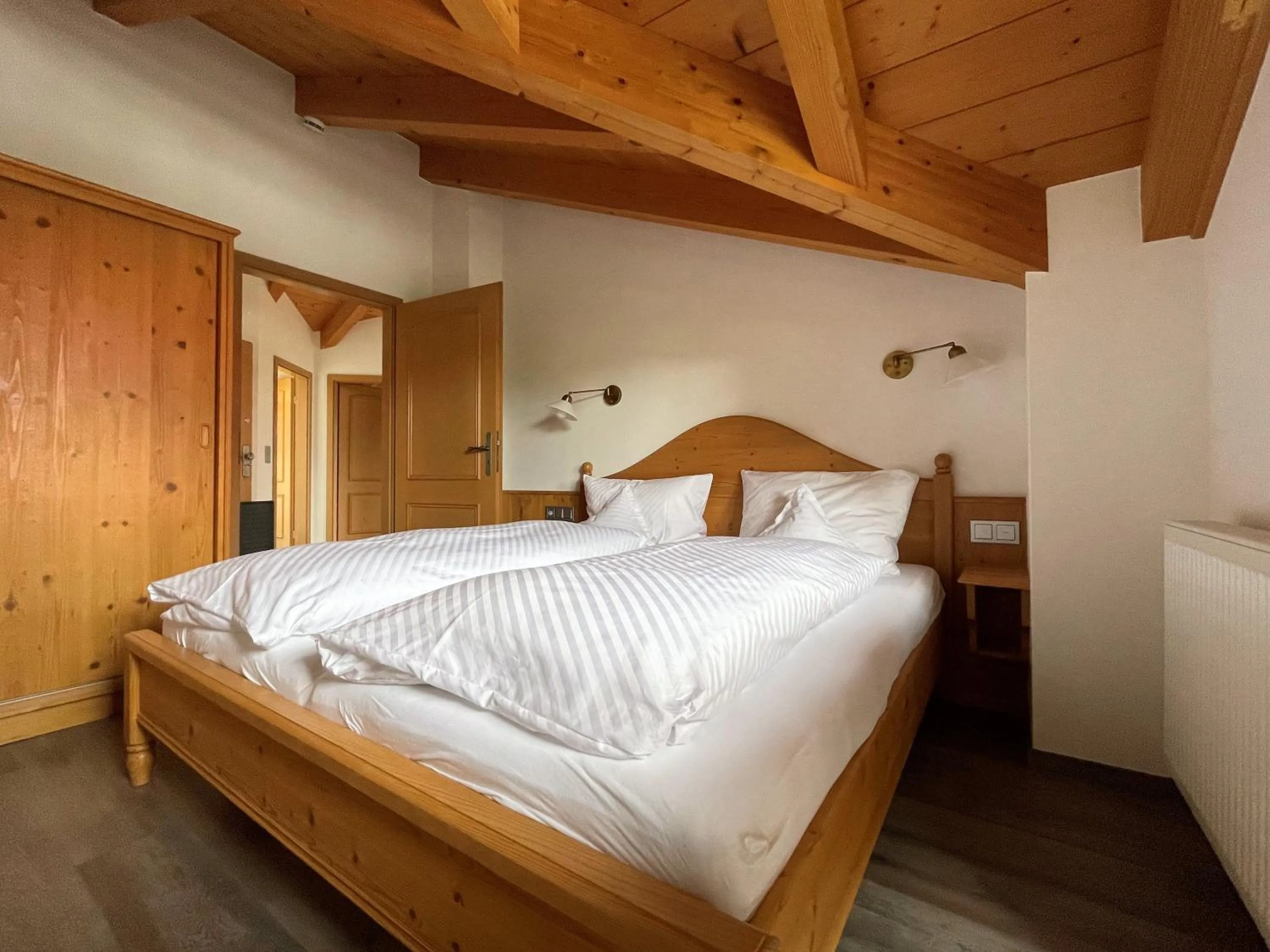 Bed in Ferienwohnungen Beim Hausbacher