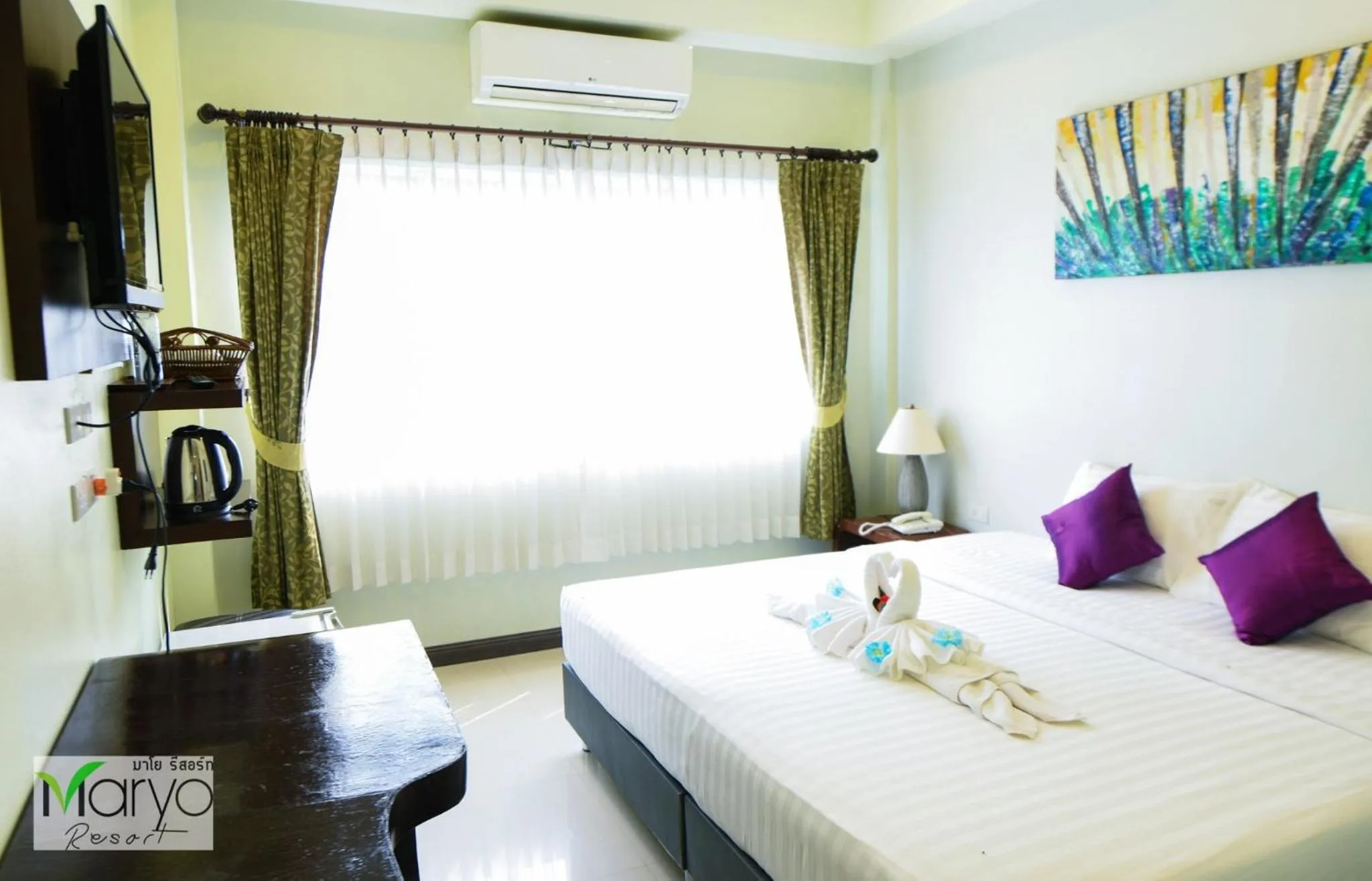 Bed in Maryo Resort Chiangrai - SHA Plus