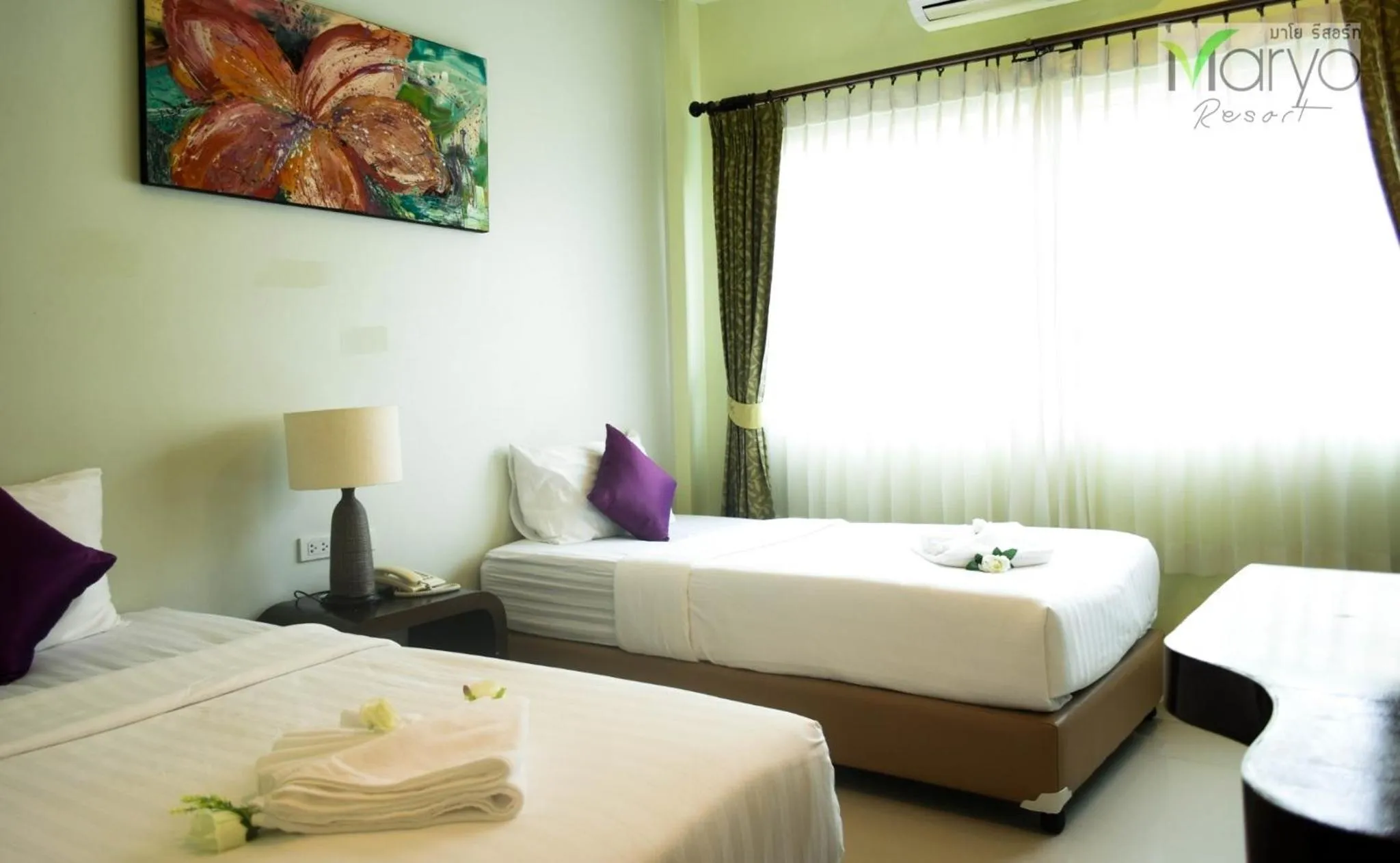 Bed in Maryo Resort Chiangrai - SHA Plus