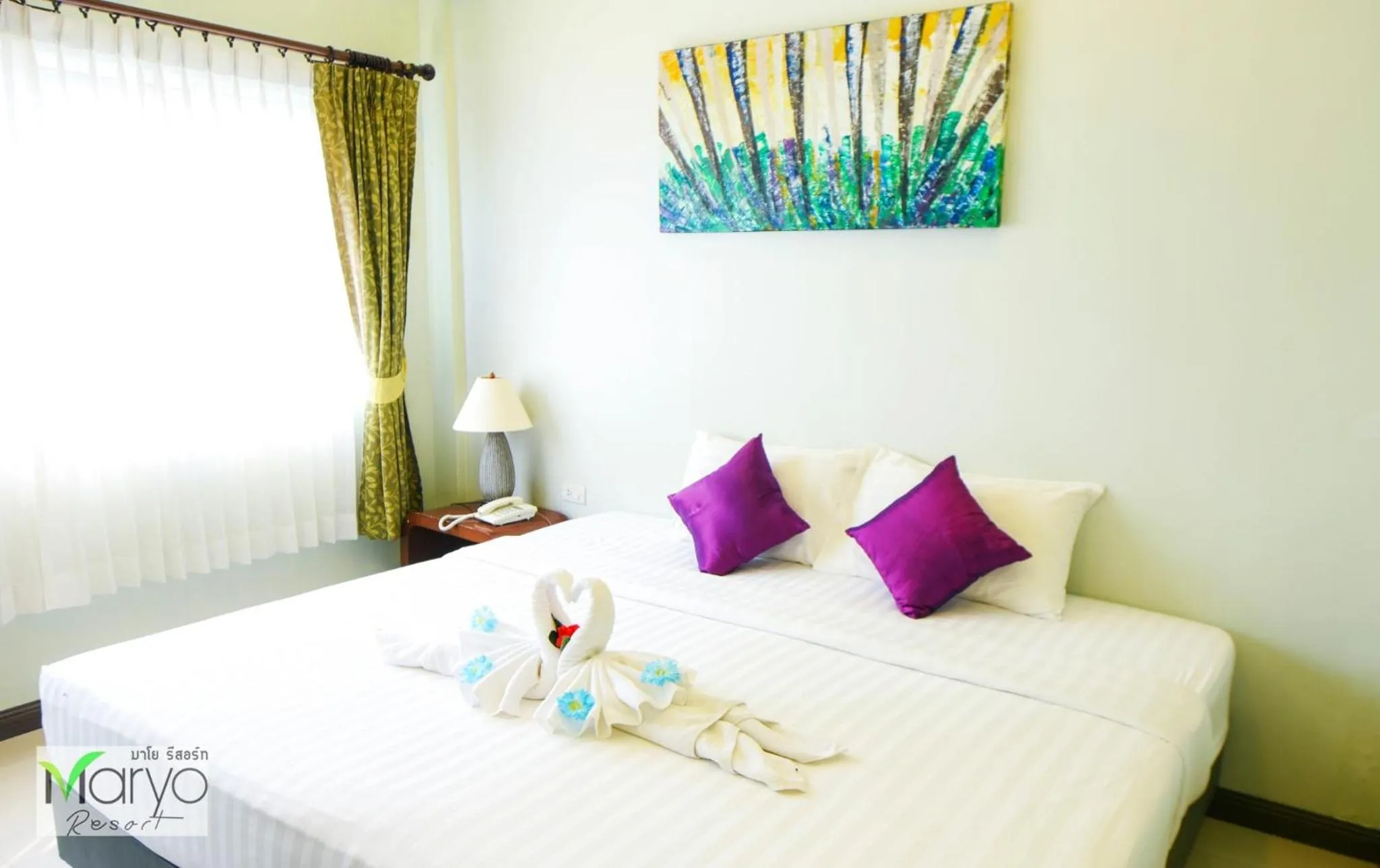 Bed in Maryo Resort Chiangrai - SHA Plus