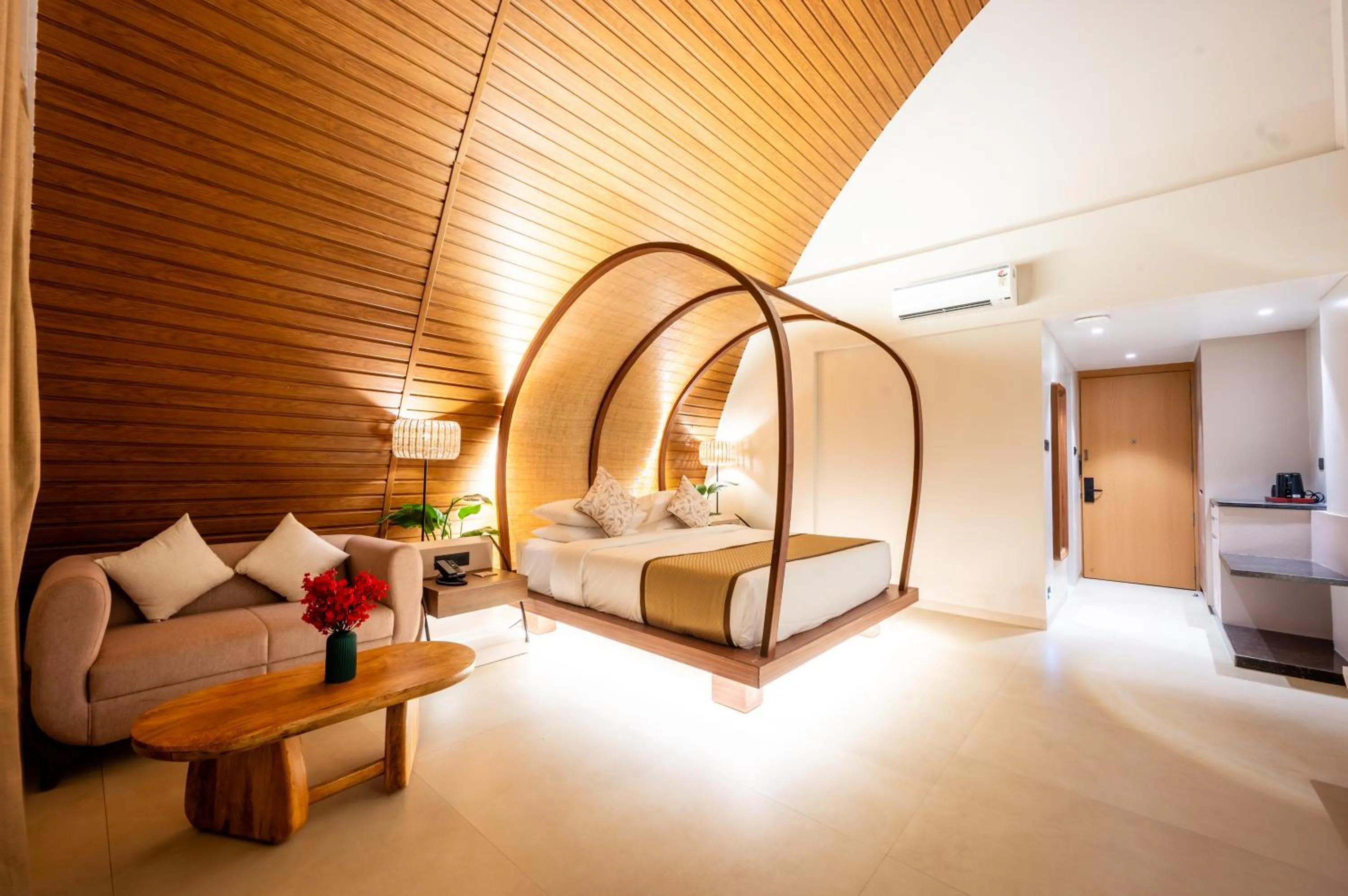 Bed in ARK Lake Resort, Igatpuri