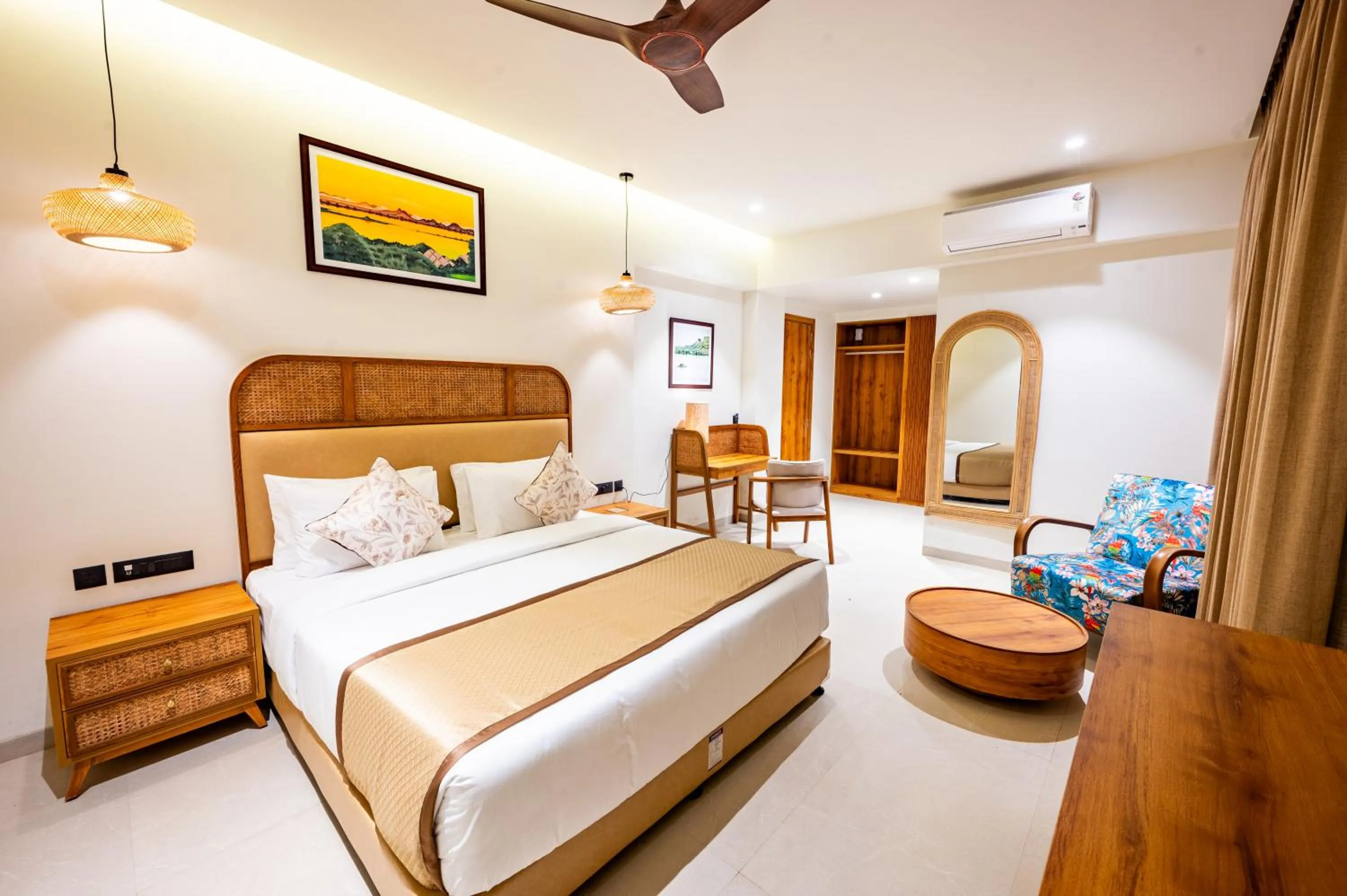 Bed in ARK Lake Resort, Igatpuri