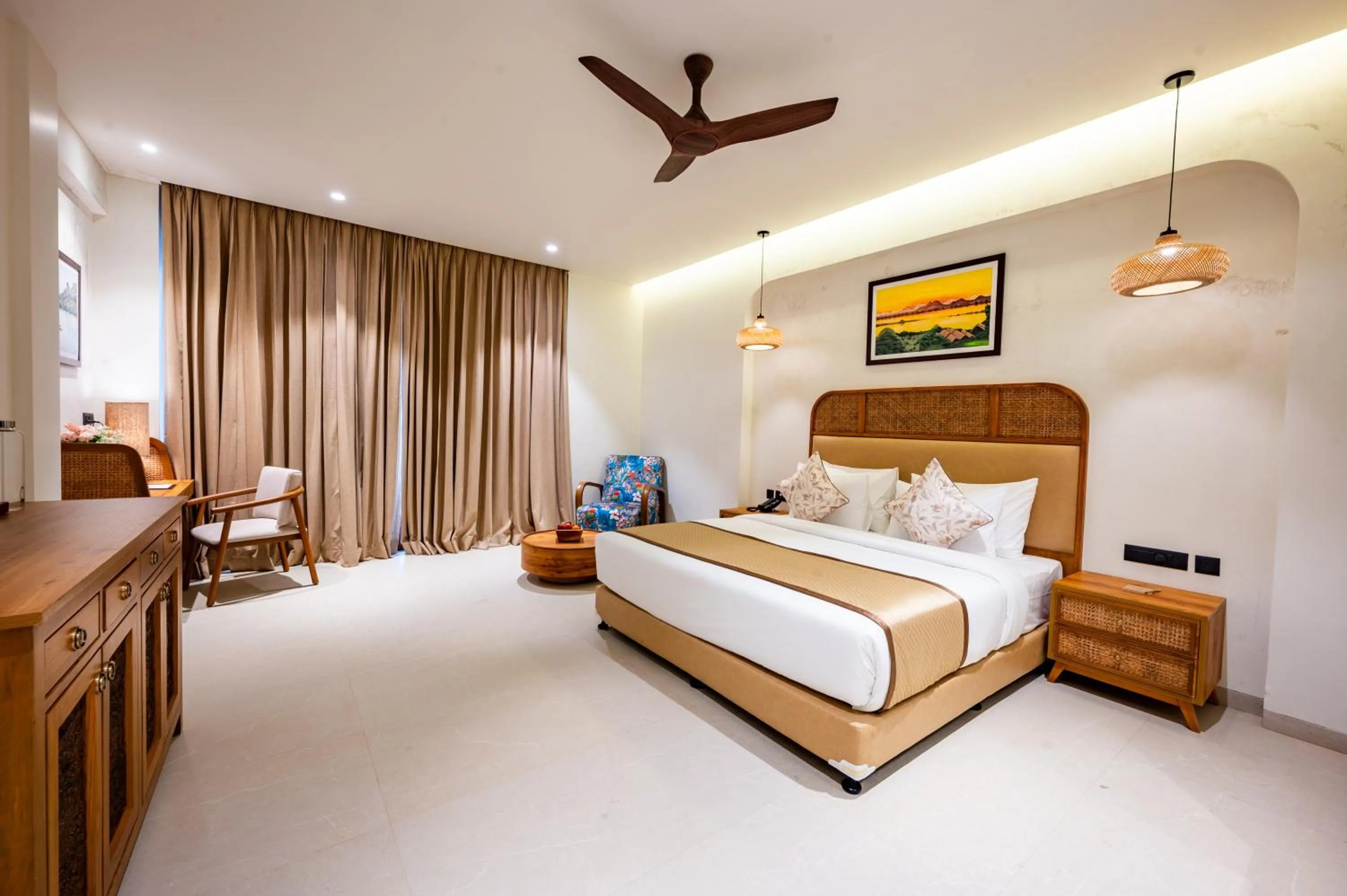 Bed in ARK Lake Resort, Igatpuri