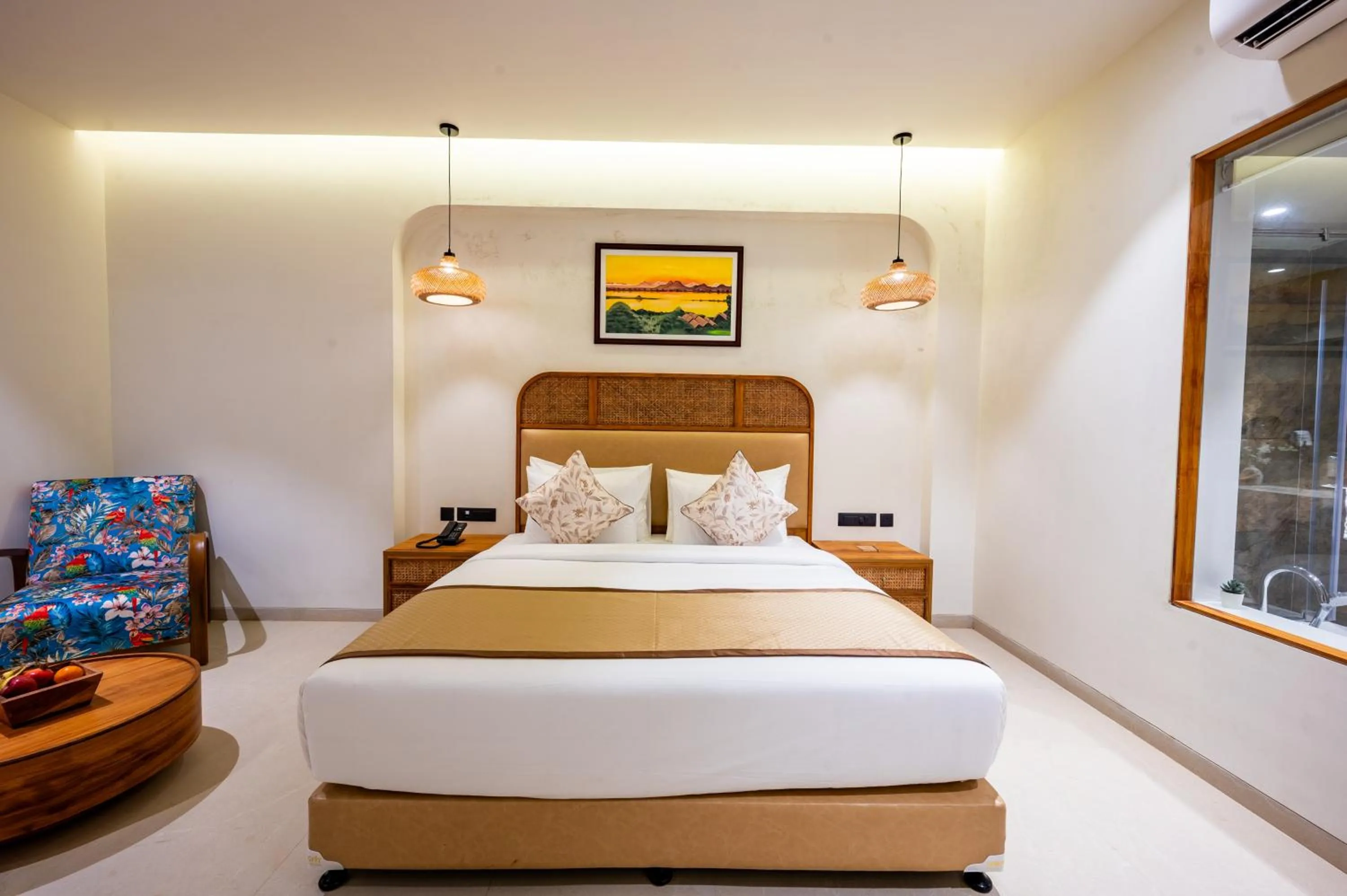 Bed in ARK Lake Resort, Igatpuri