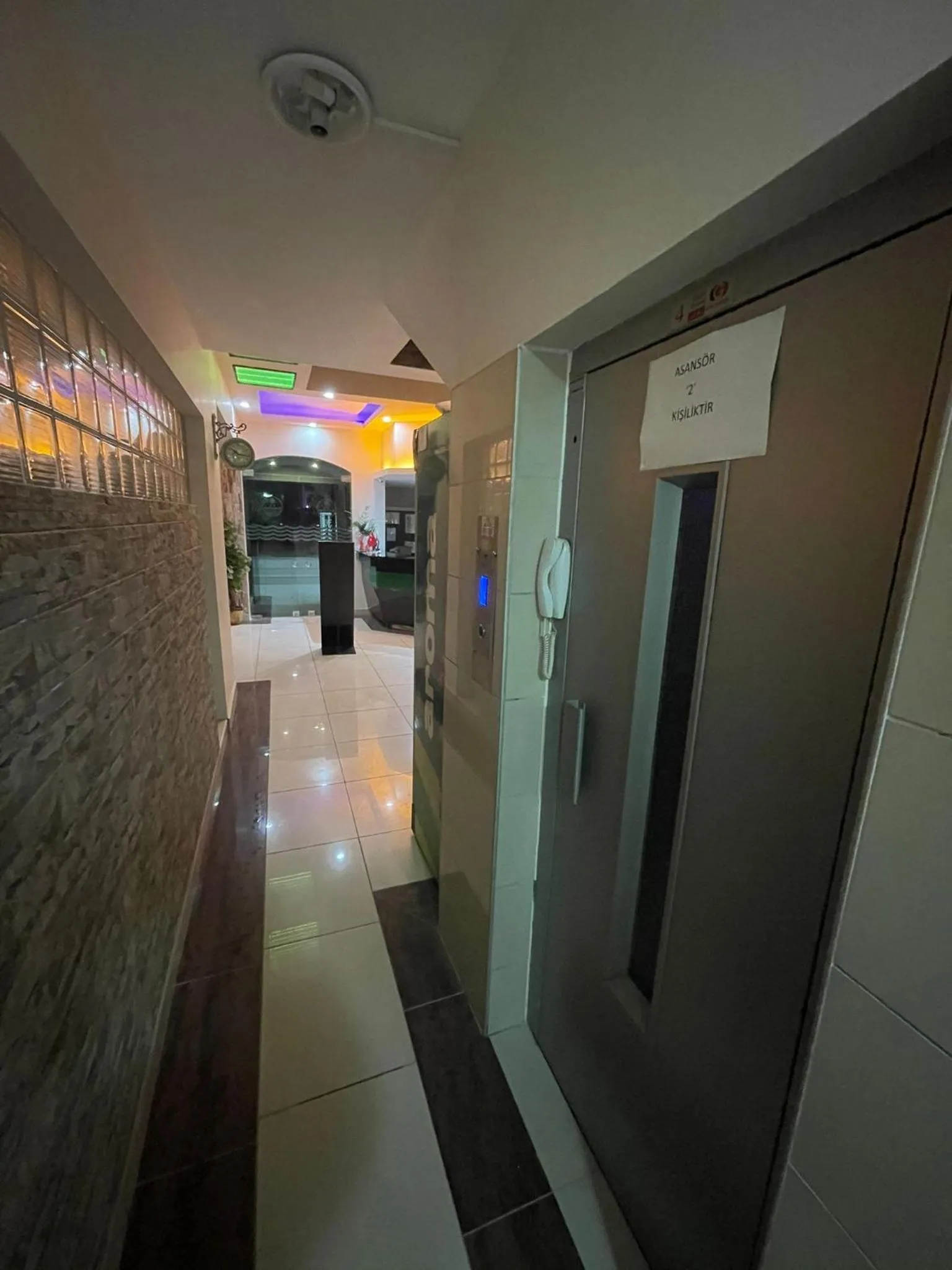 elevator in Denizhan Hotel