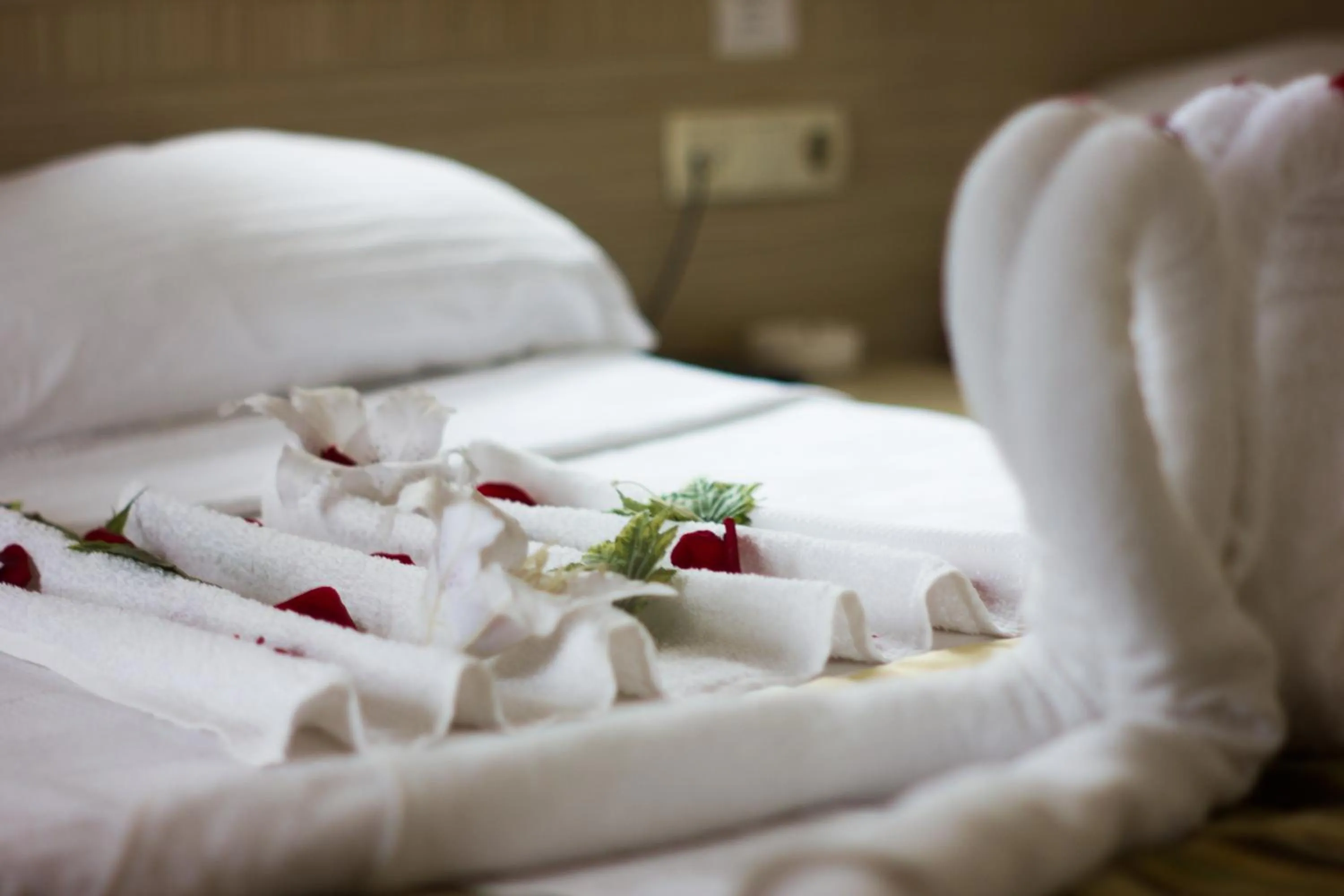 Bed in Denizhan Hotel