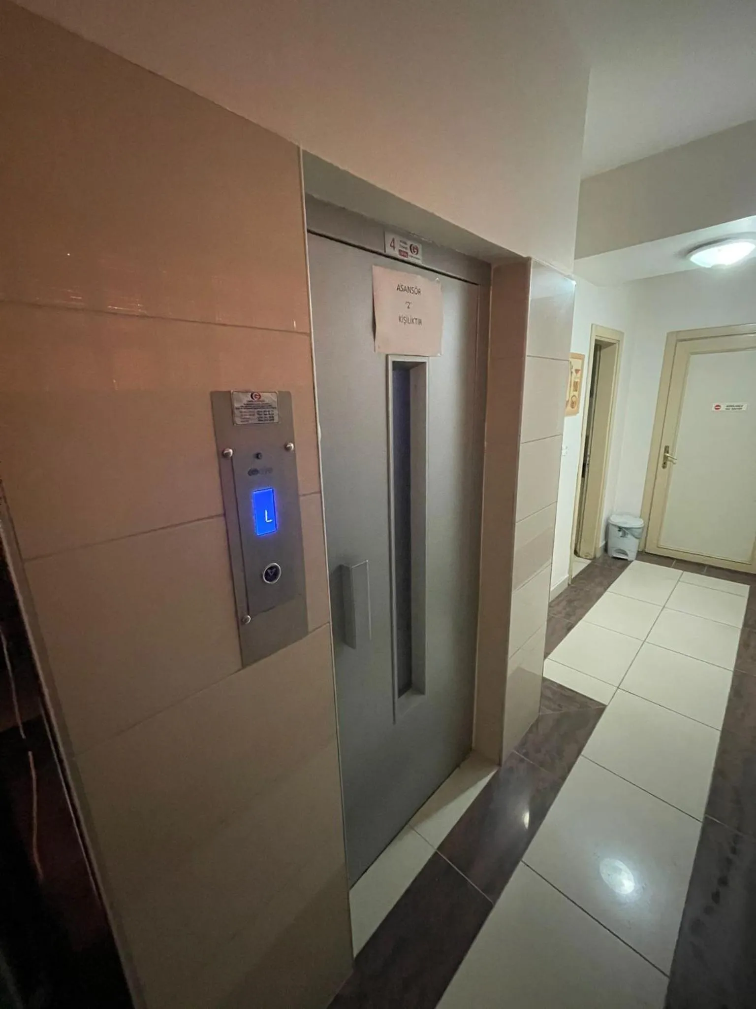 elevator in Denizhan Hotel