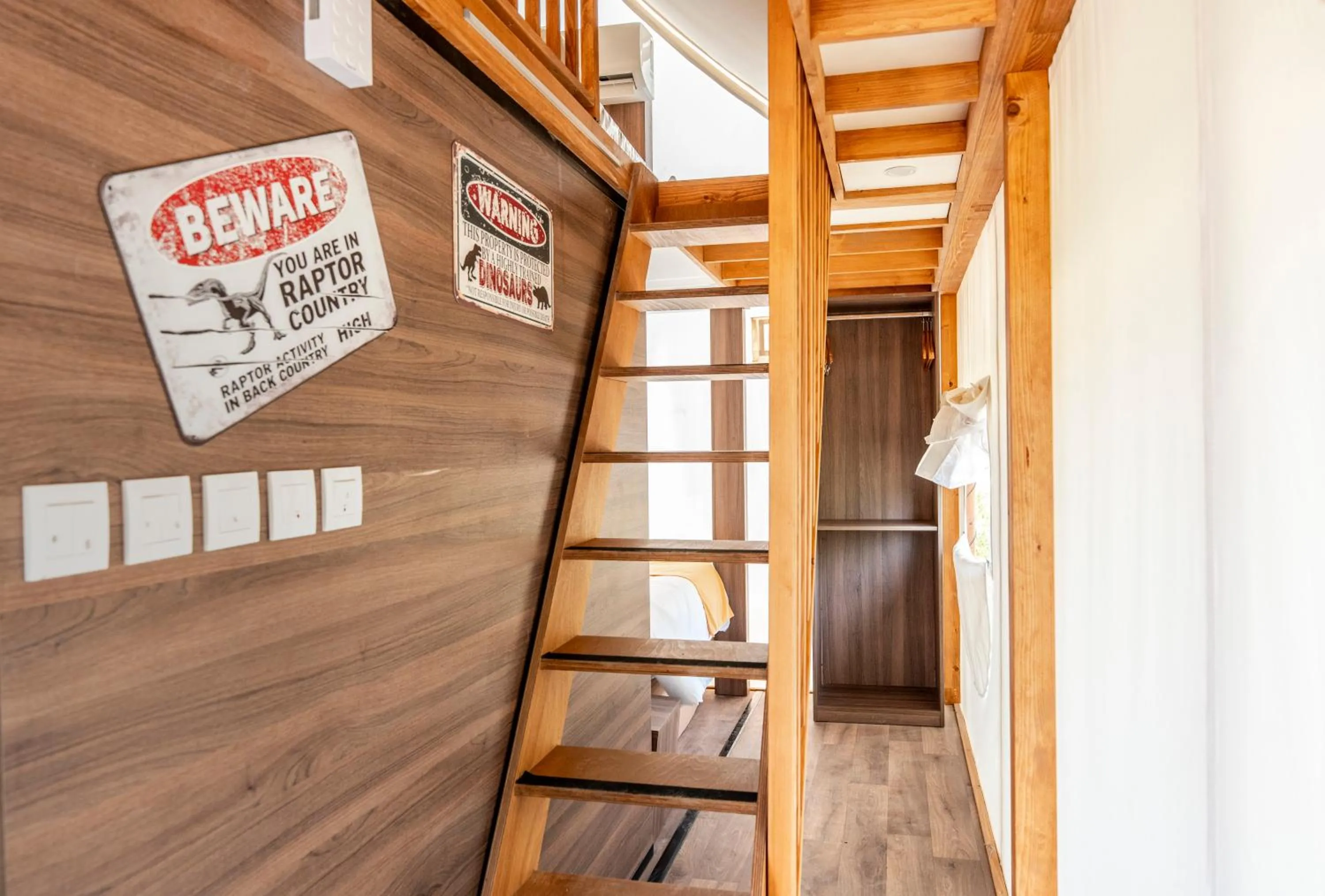 wardrobe in T-Rex Glamping, Including Free Access to Dubai Parks and Resorts