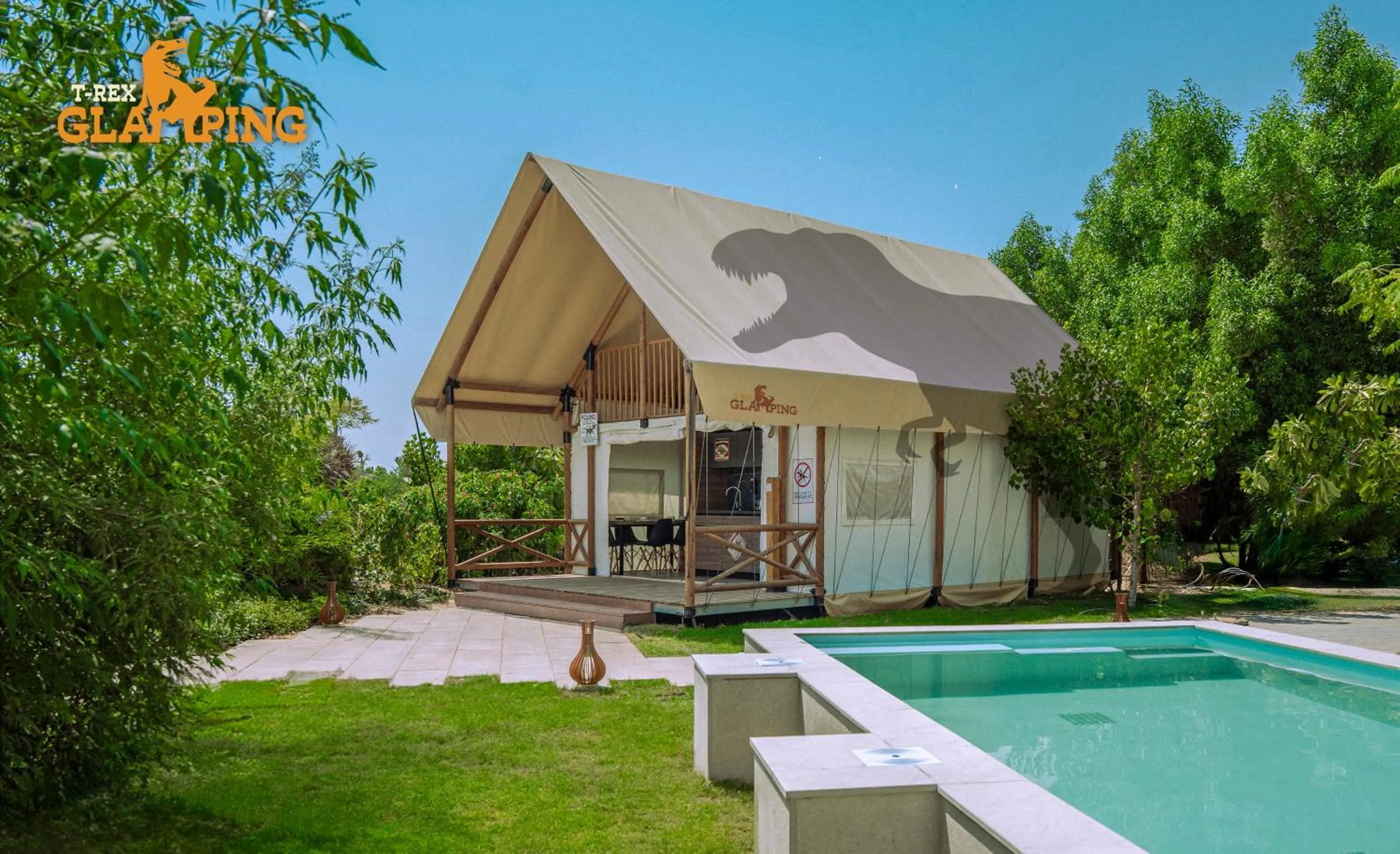 Property building in T-Rex Glamping, Including Free Access to Dubai Parks and Resorts