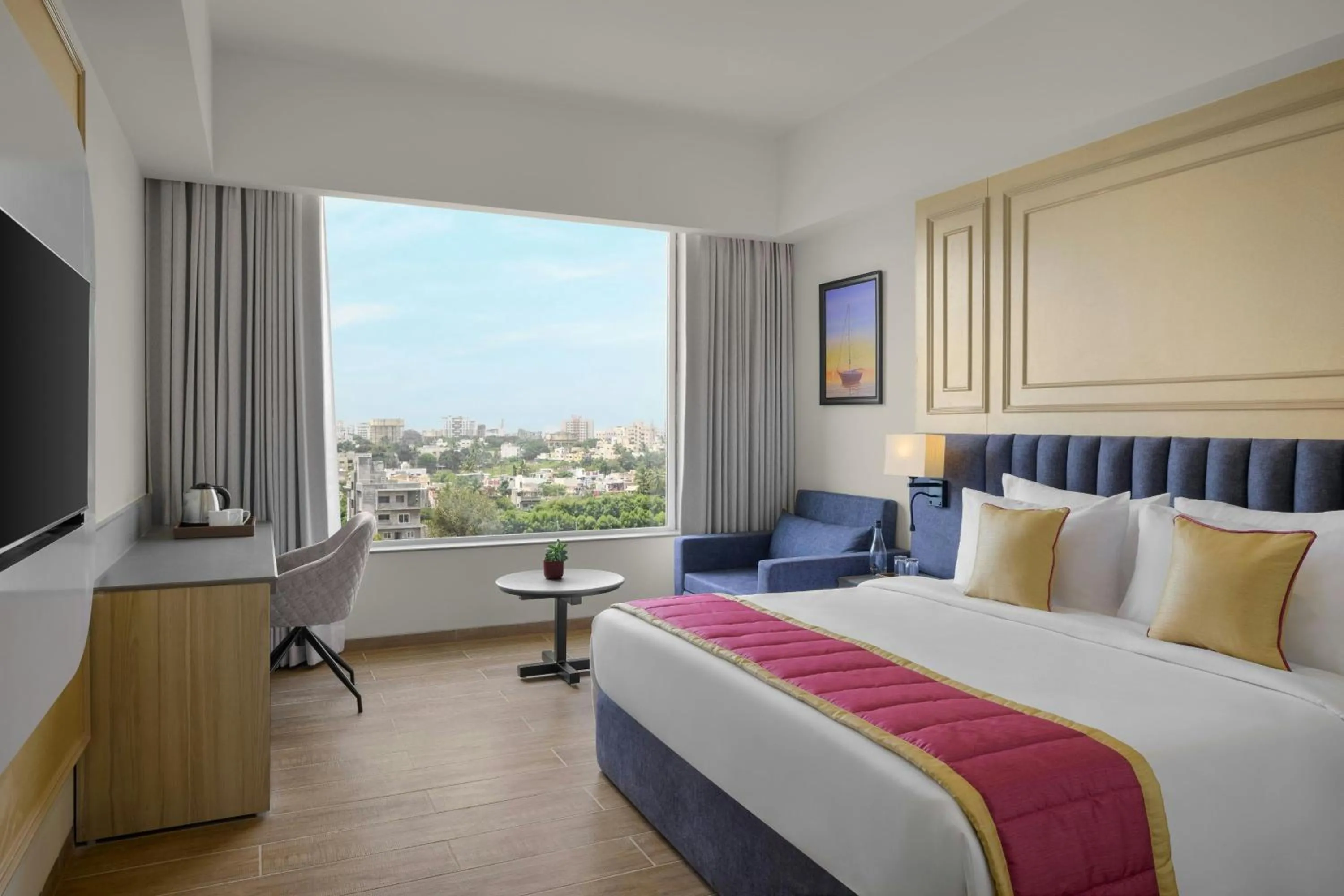 Photo of the whole room, Bed in The Fern Residency, Solapur, Series by Marriott