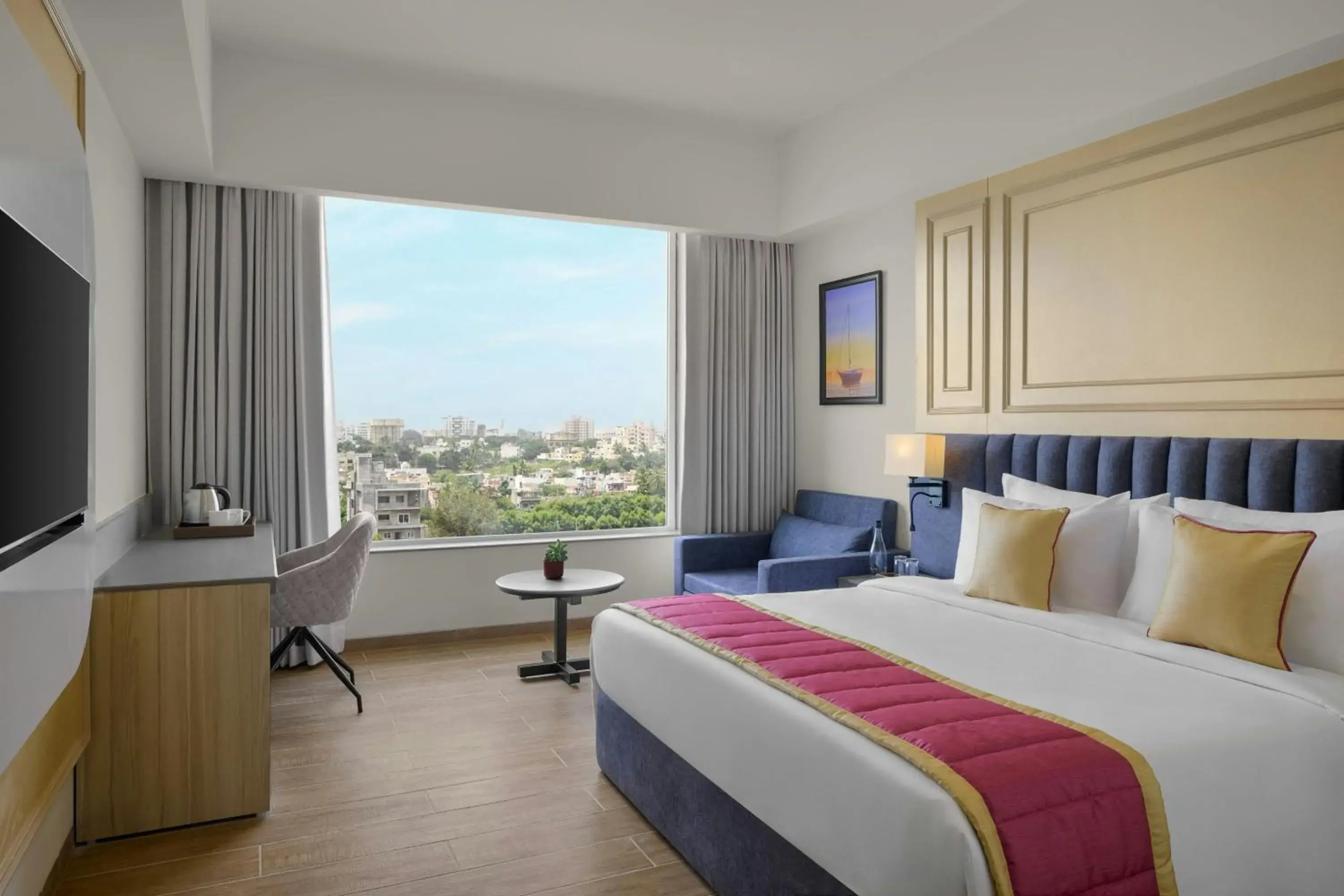 Winter Green King Room with City View - single occupancy in The Fern Residency, Solapur, Series by Marriott Winter Green King Room with City View - single occupancy in The Fern Residency, Solapur, Series by Marriott