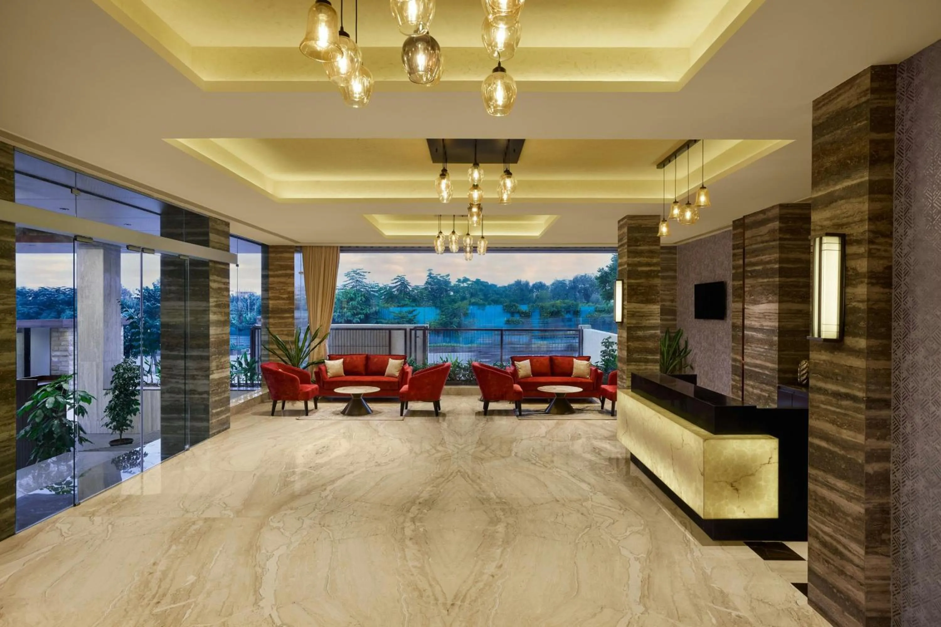 Lobby or reception in The Fern Residency, Solapur, Series by Marriott
