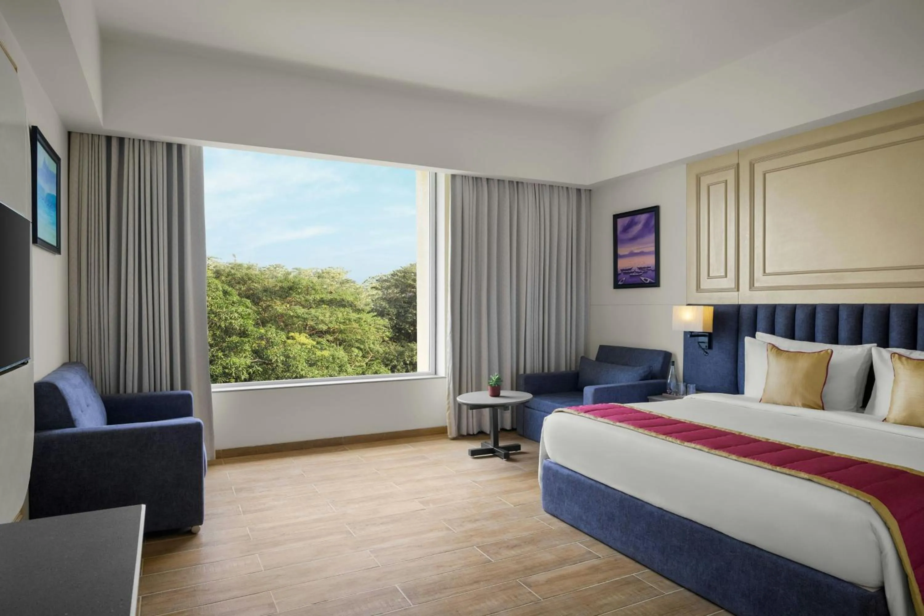 Photo of the whole room, Bed in The Fern Residency, Solapur, Series by Marriott