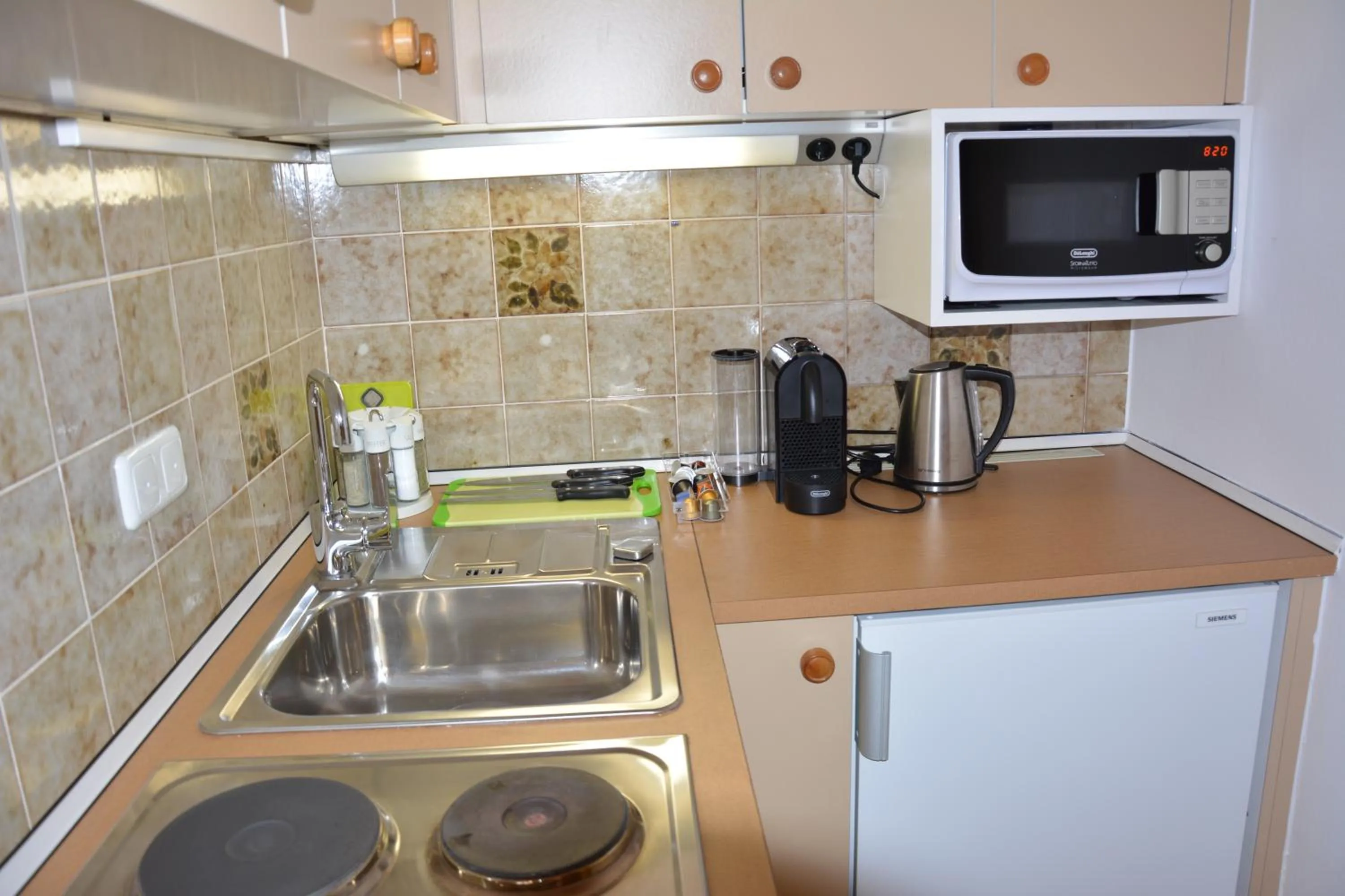 Kitchen or kitchenette in Hotel Waldheimat