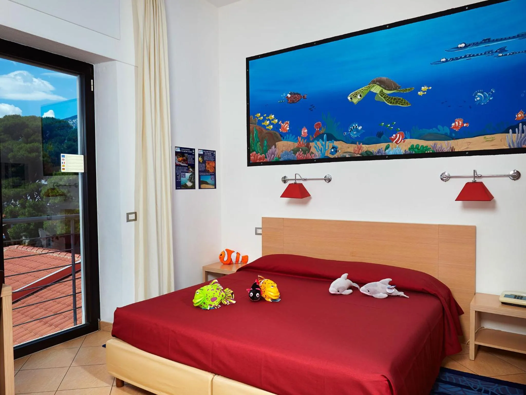 Bed in Hotel Cala Luna