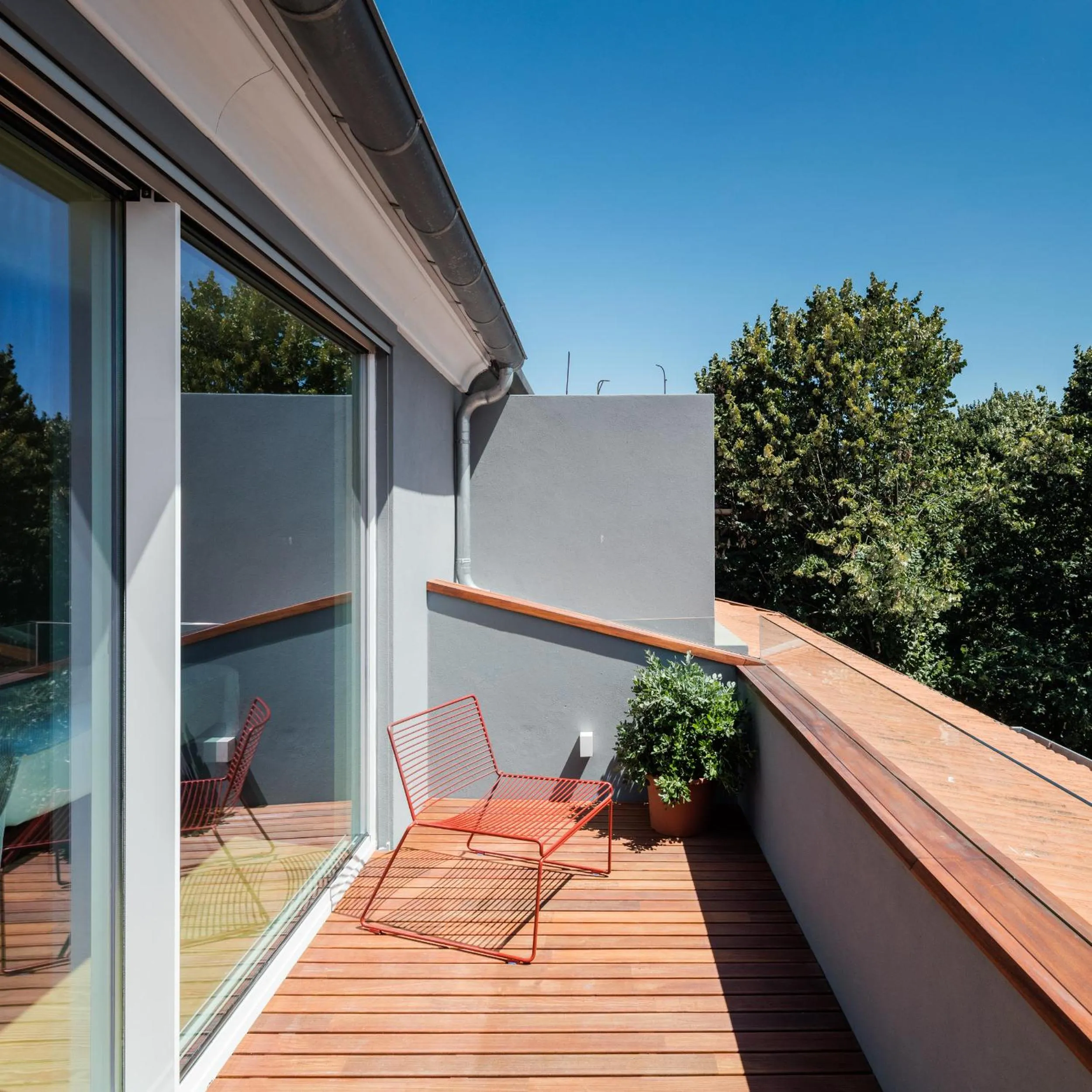 Balcony/Terrace in Baumhaus Serviced Living - Art & Design Apartments