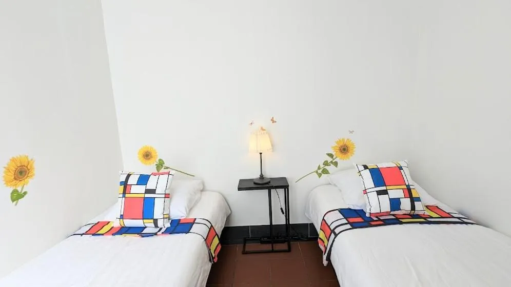 Bed in The Amsterdam Hotel Apartment in the Center