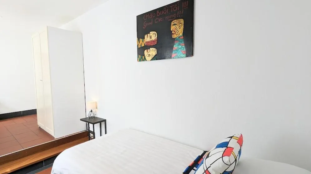 Bed in The Amsterdam Hotel Apartment in the Center