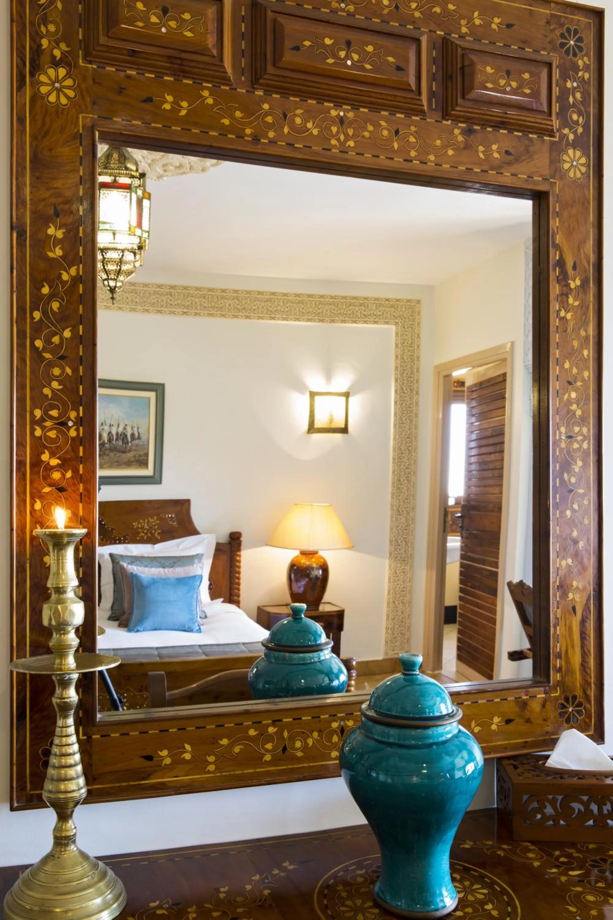 Decorative detail, Bed in Villa Quieta