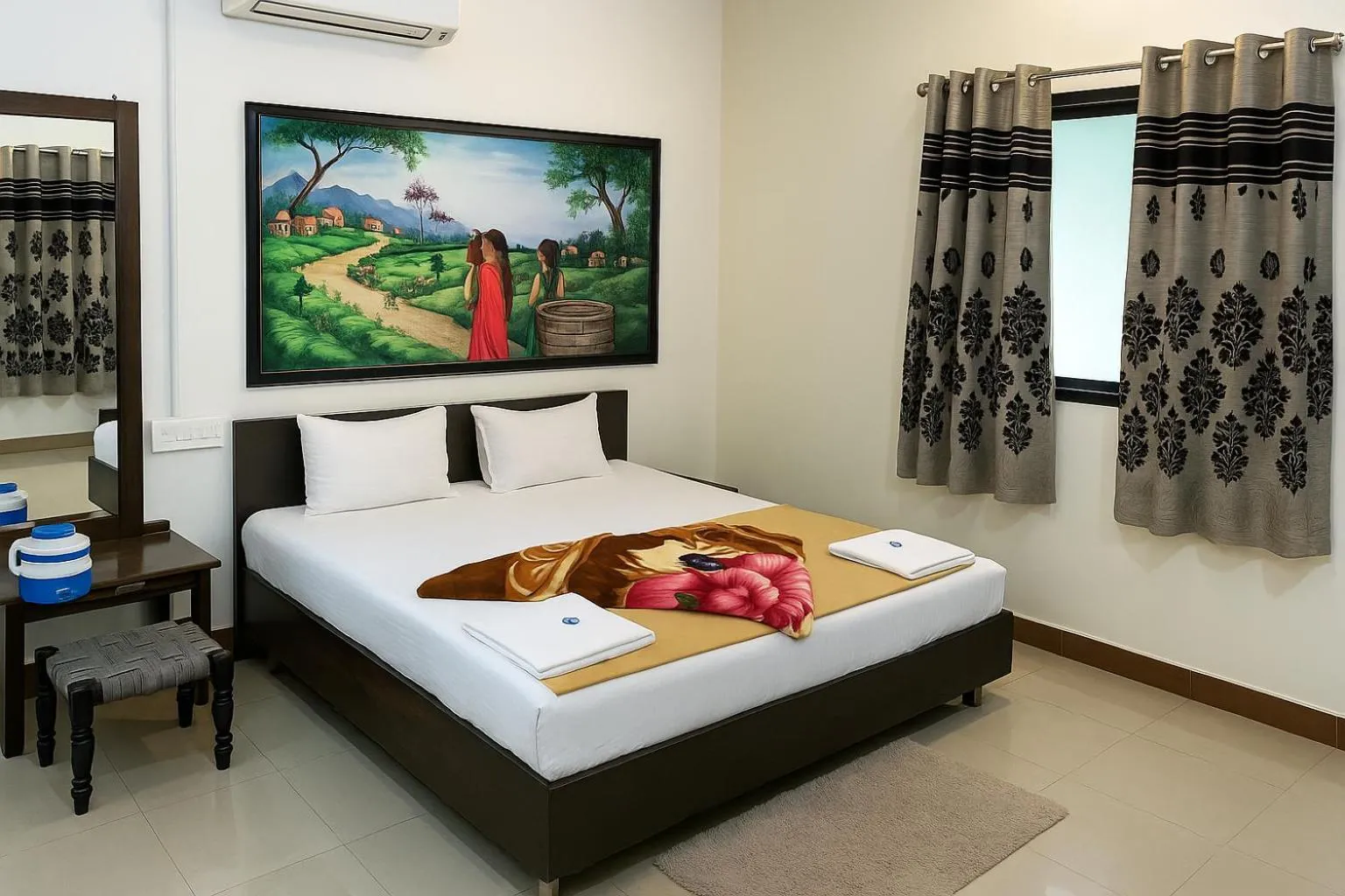 Bed in The Wilds Villa Gir Jungle Stay with Swimming Pool