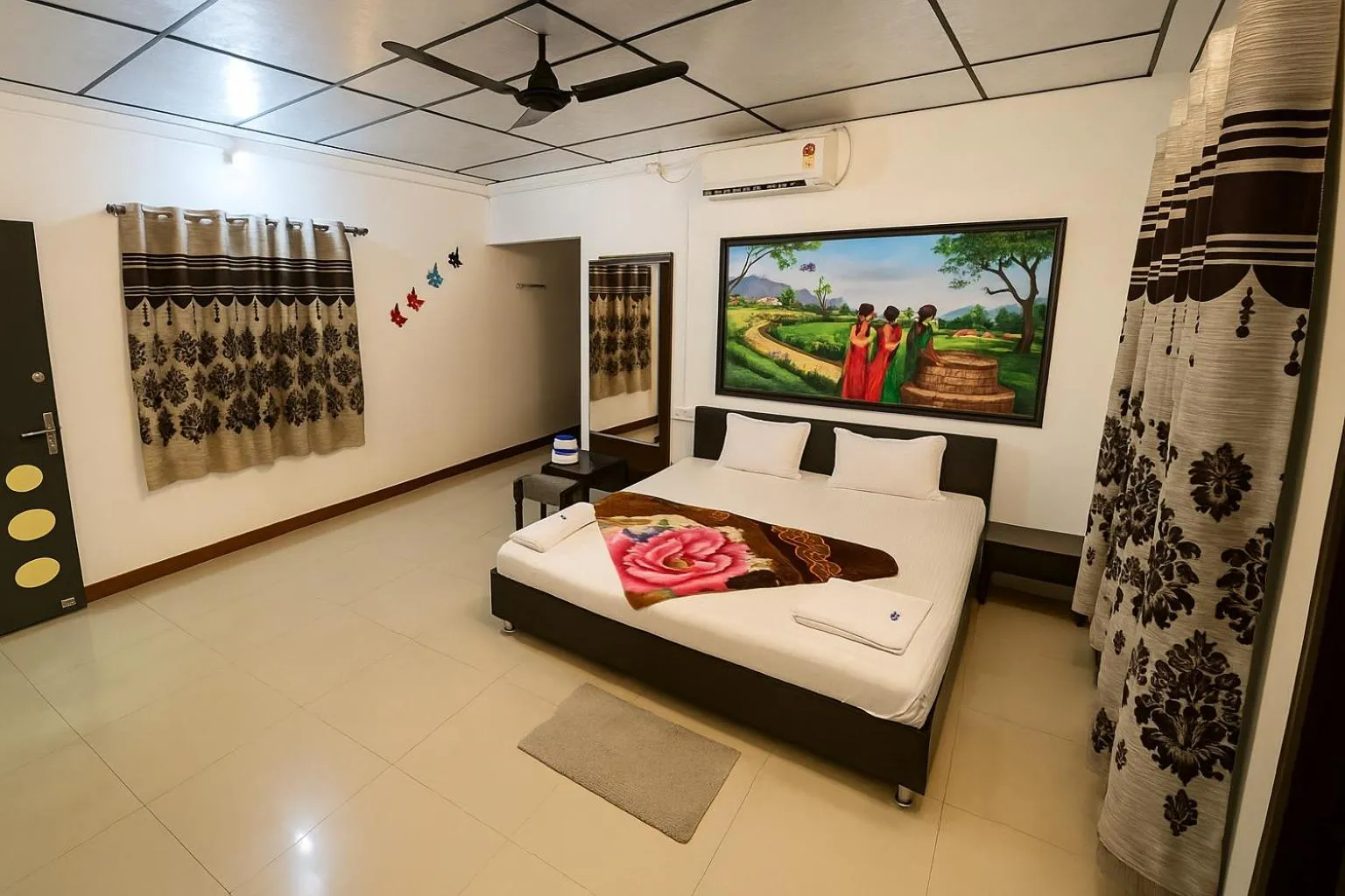 Bed in The Wilds Villa Gir Jungle Stay with Swimming Pool