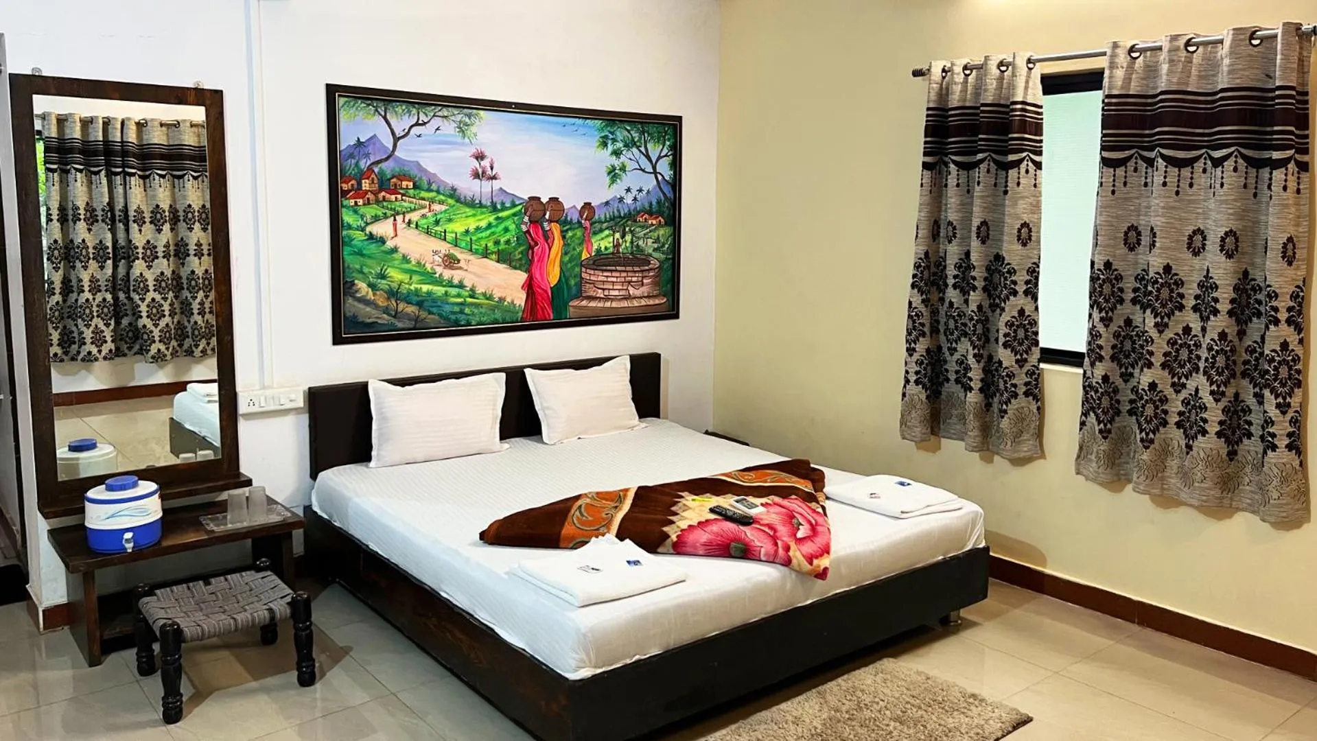 Bed in The Wilds Villa Gir Jungle Stay with Swimming Pool