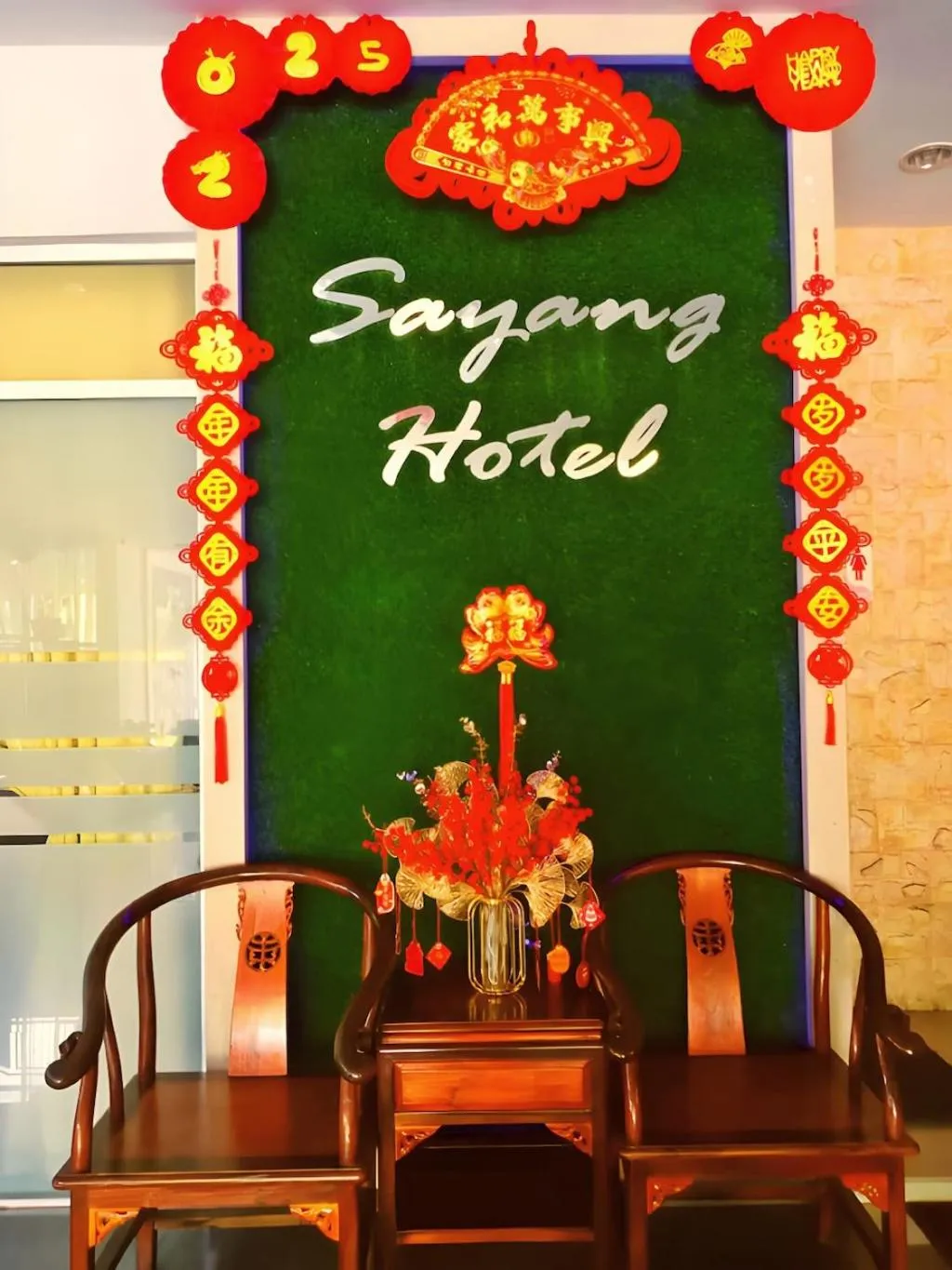 Seating area in Hotel Sayang