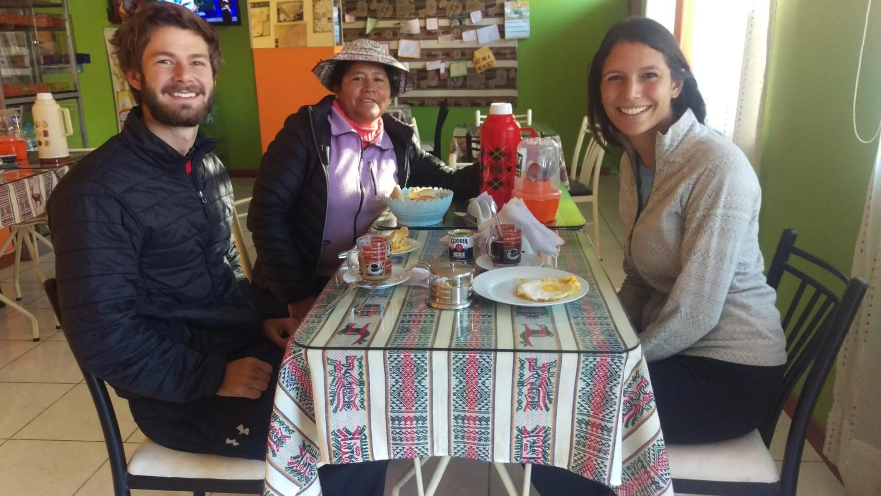 American breakfast in Arum Qurpawasi Hospedaje