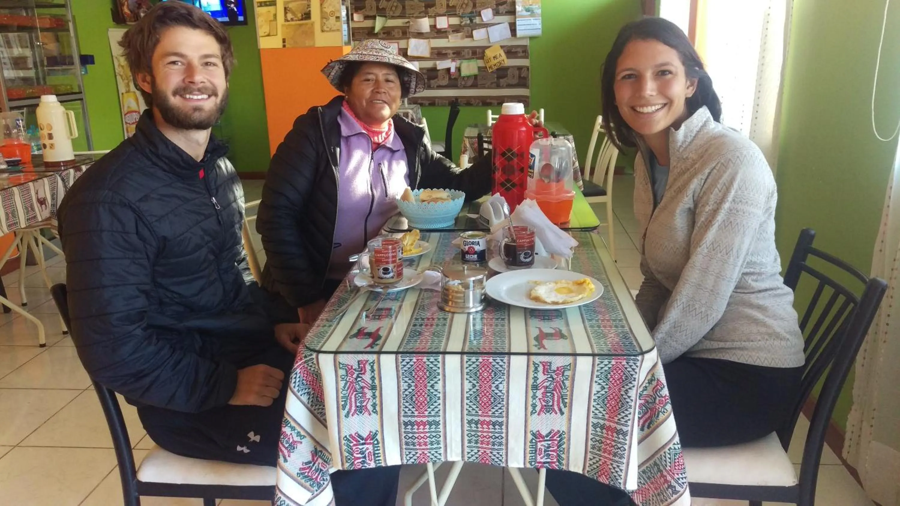 American breakfast in Arum Qurpawasi Hospedaje