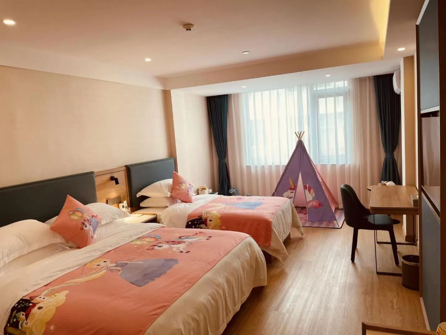 Bed in Wuyishan Urba Hotel Sangu Resort Branch