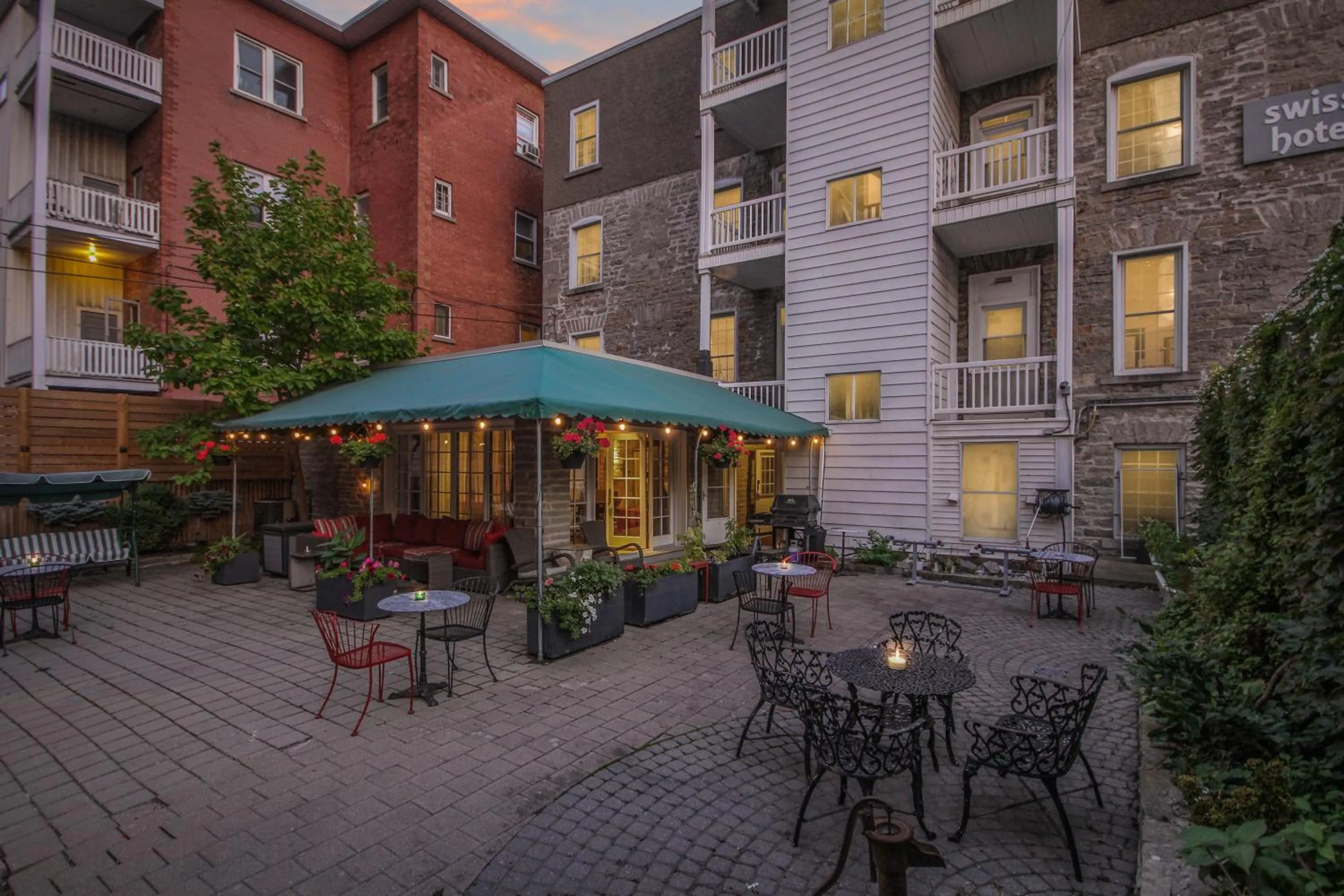 Garden in Swiss Hotel