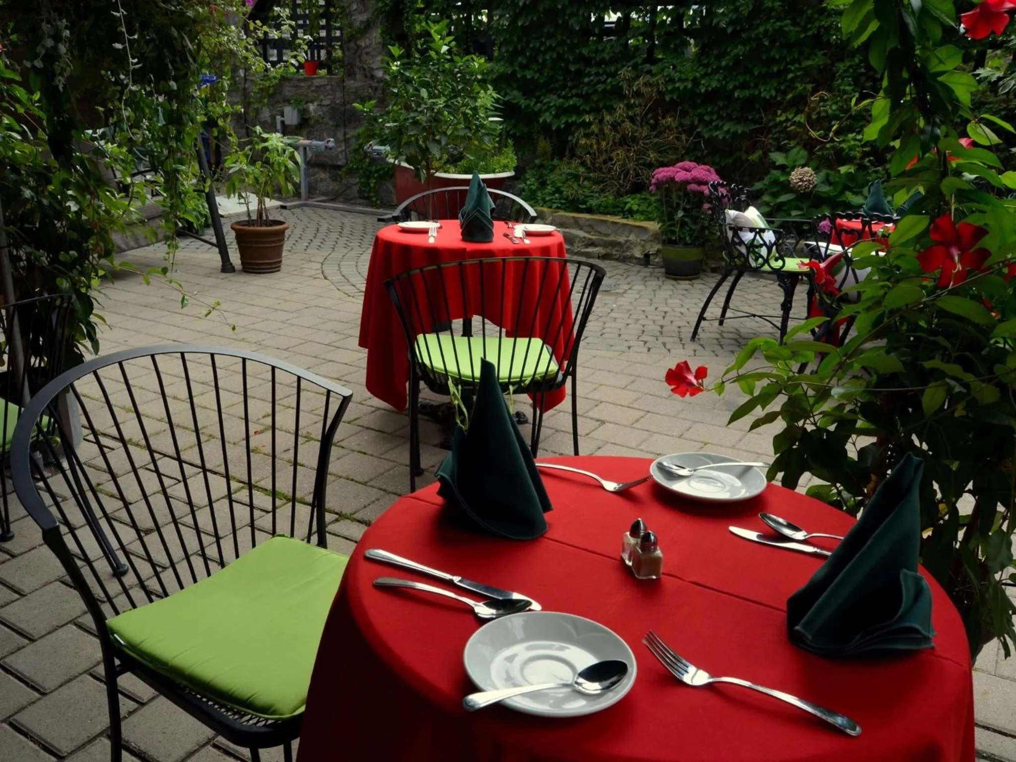 Patio in Swiss Hotel