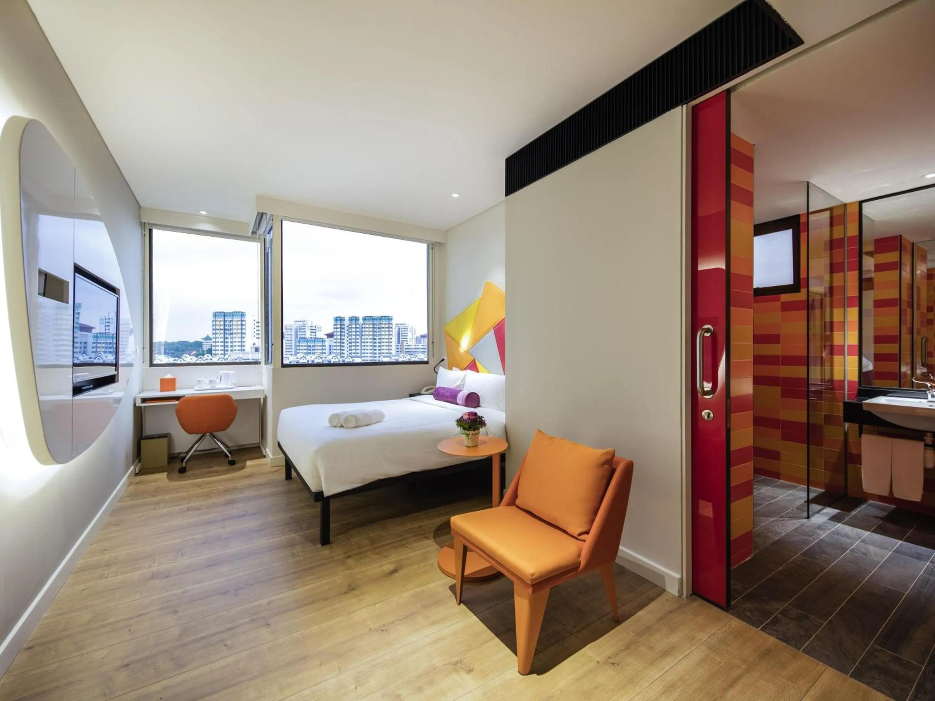 Bedroom, Bed in Ibis Styles Singapore On Macpherson