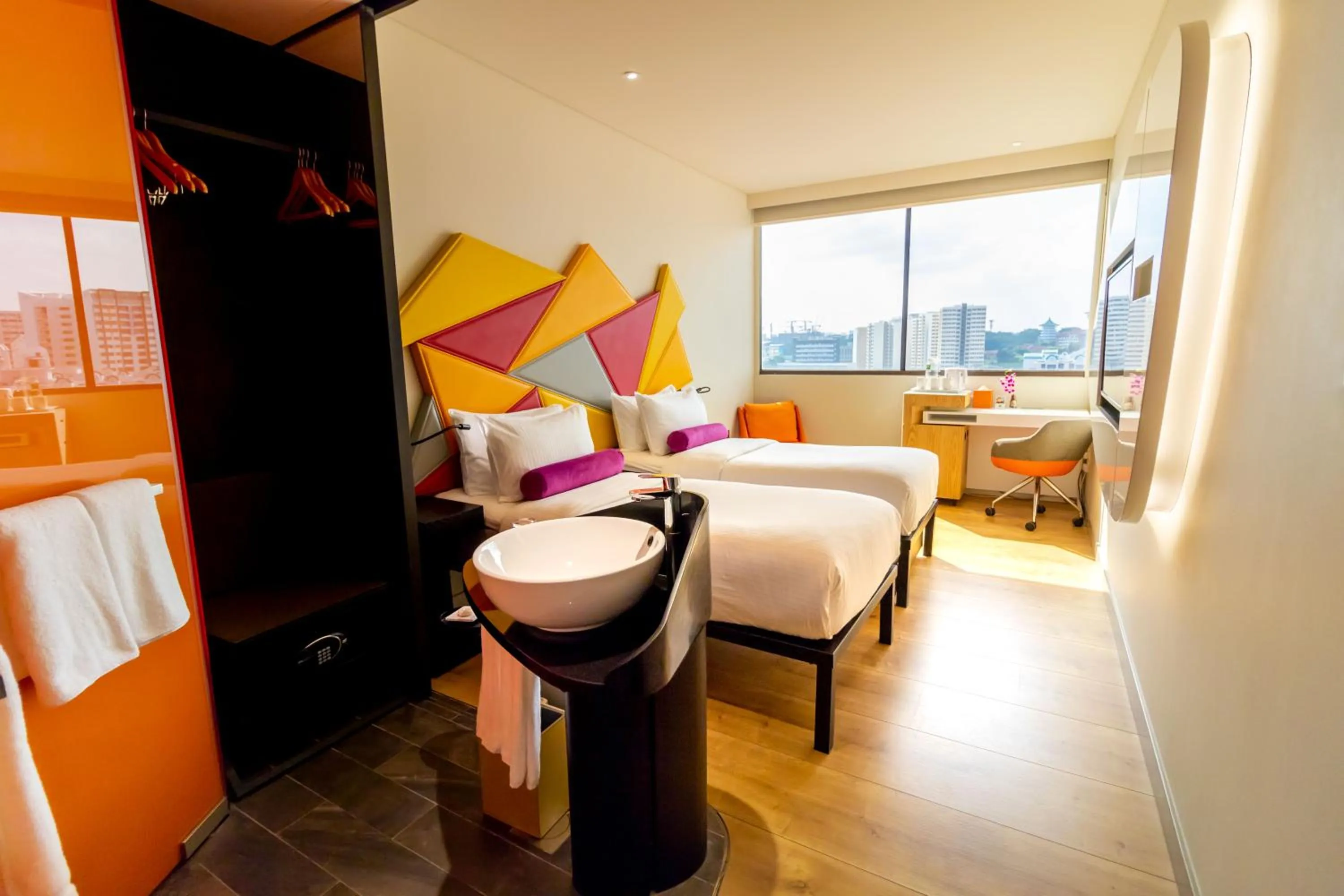 Bathroom, Bed in Ibis Styles Singapore On Macpherson