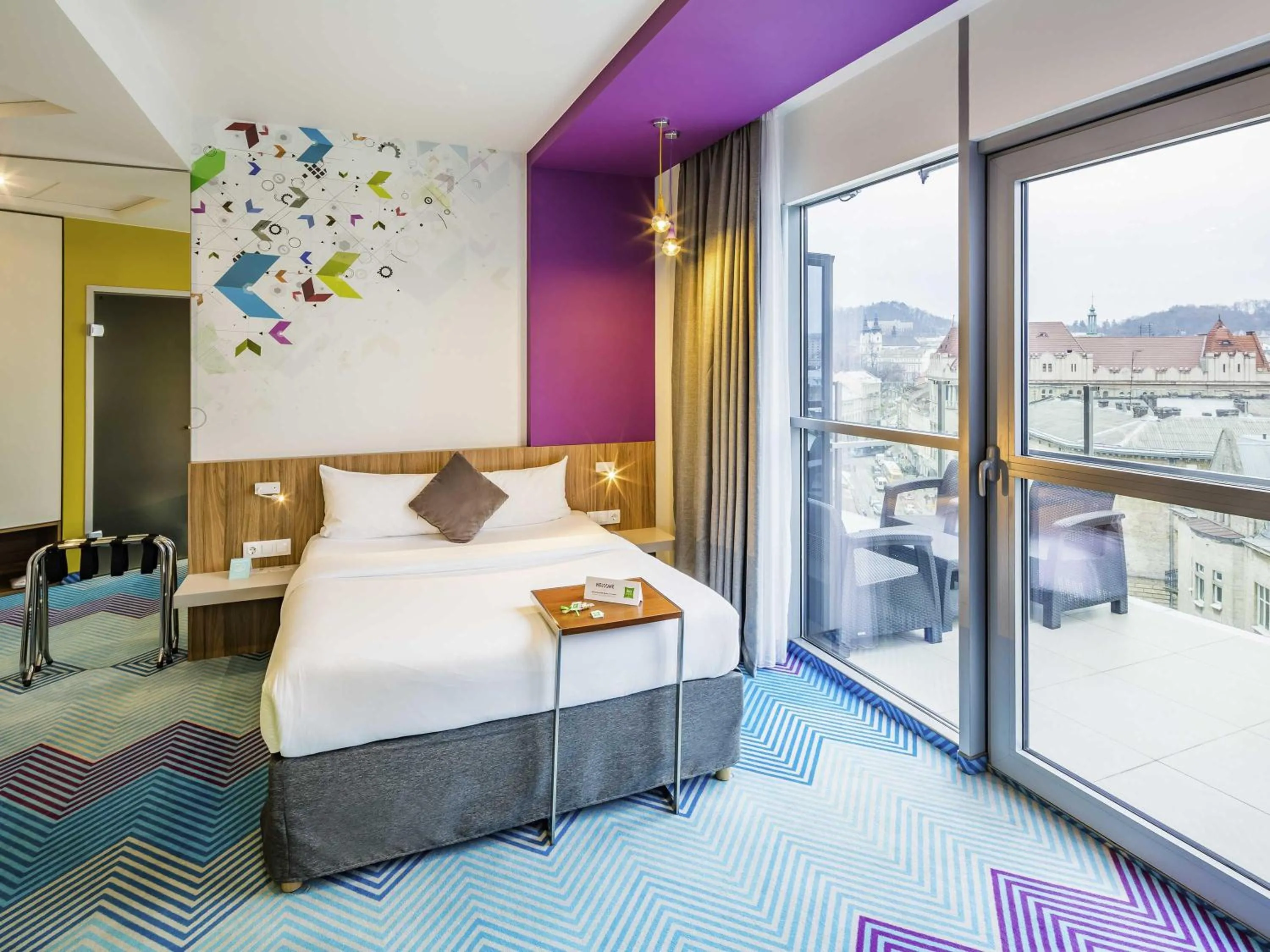 Bedroom, Bed in Ibis Styles Lviv Center