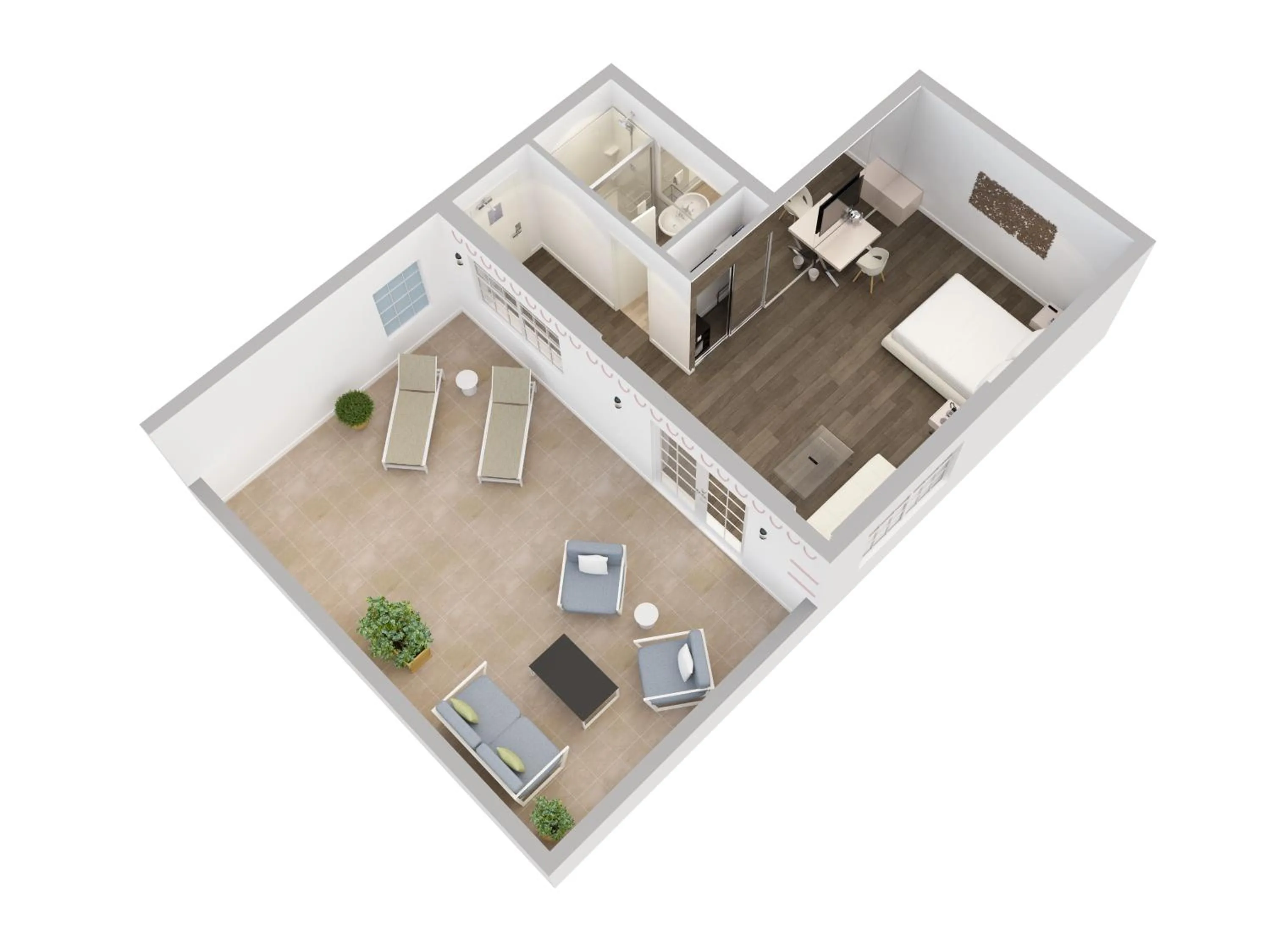 Balcony/Terrace in President Hotel Villa