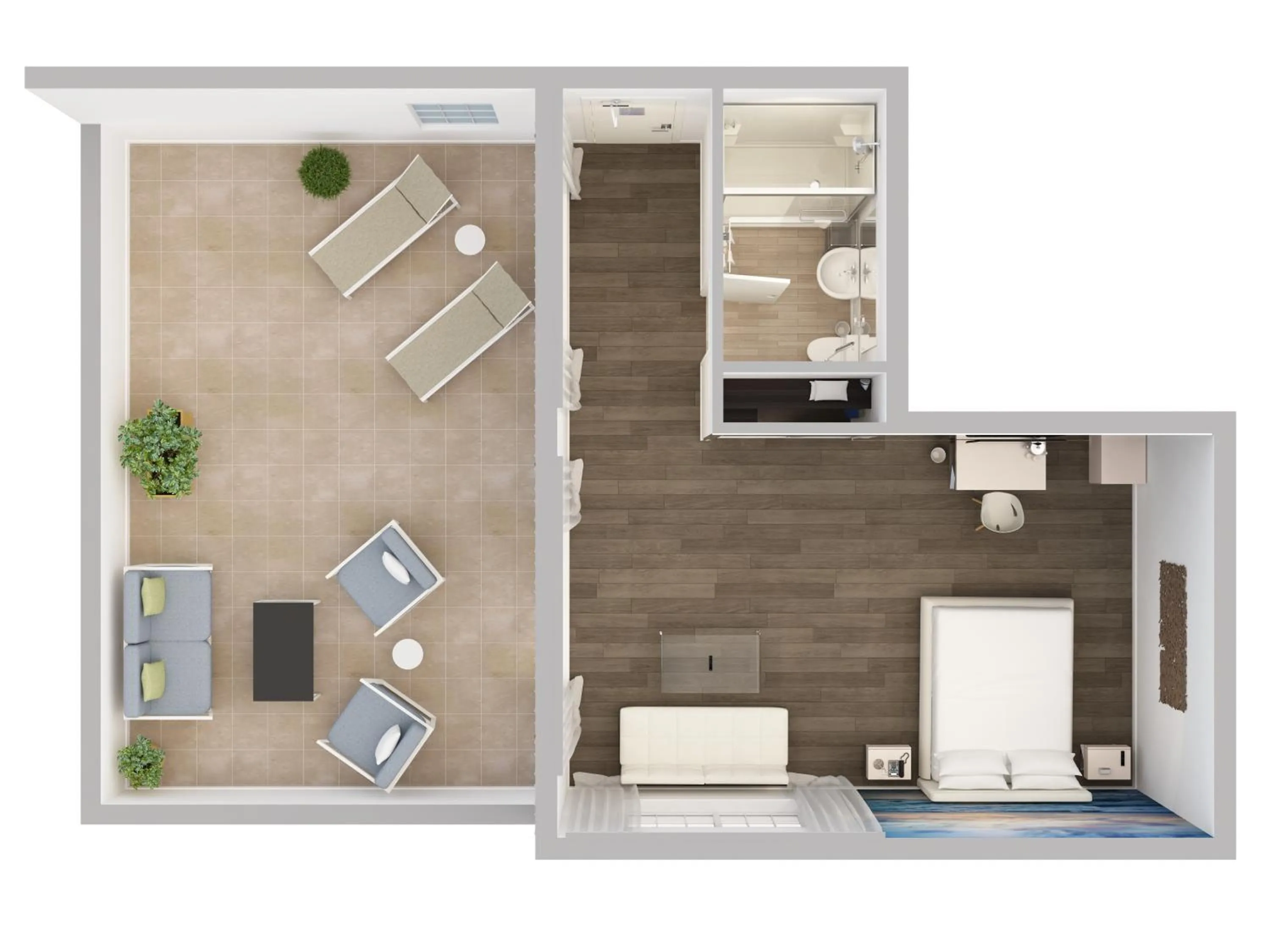 Balcony/Terrace in President Hotel Villa