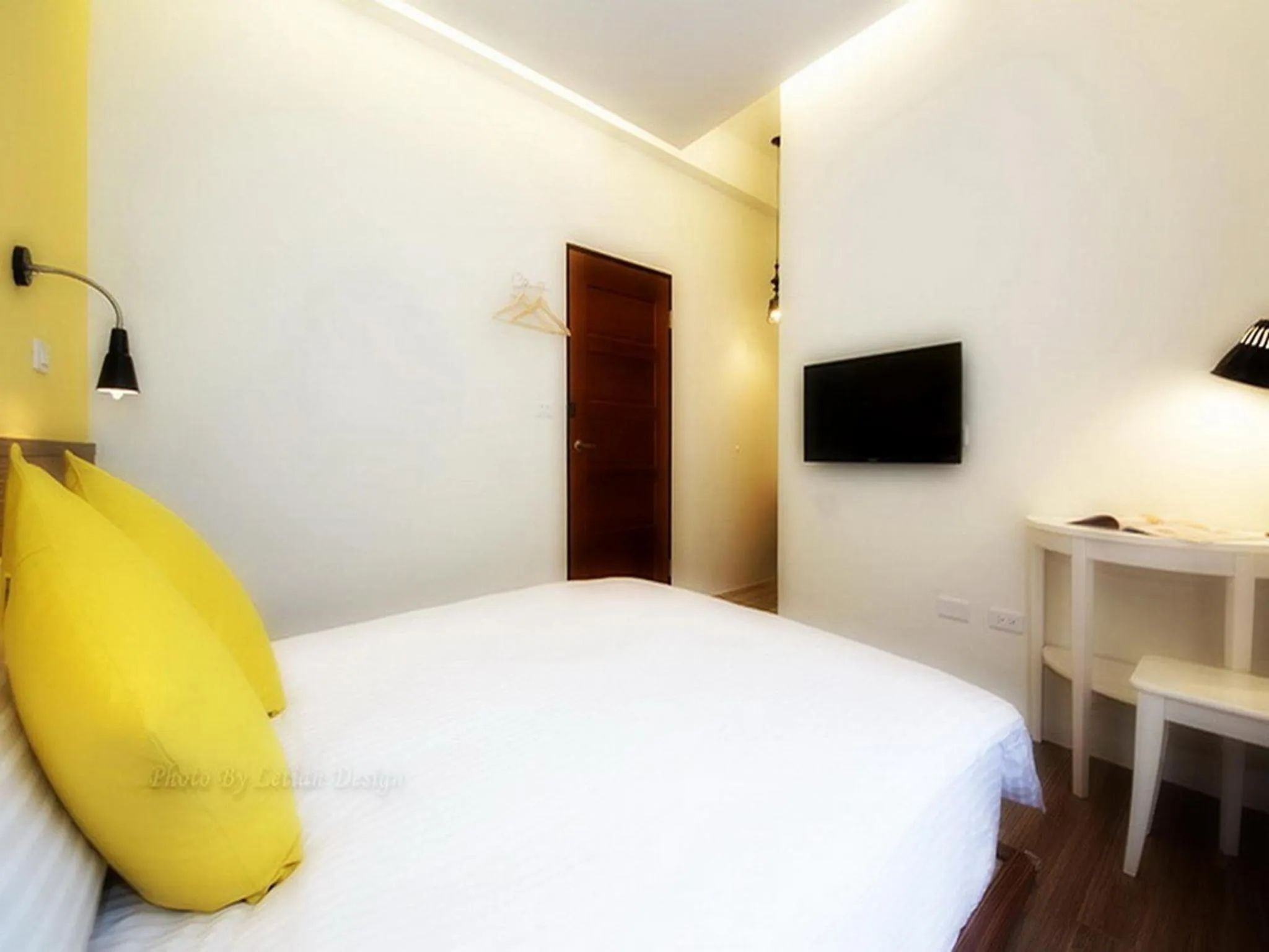 TV and multimedia, Bed in 極簡旅行民宿 Simple Travel B&B
