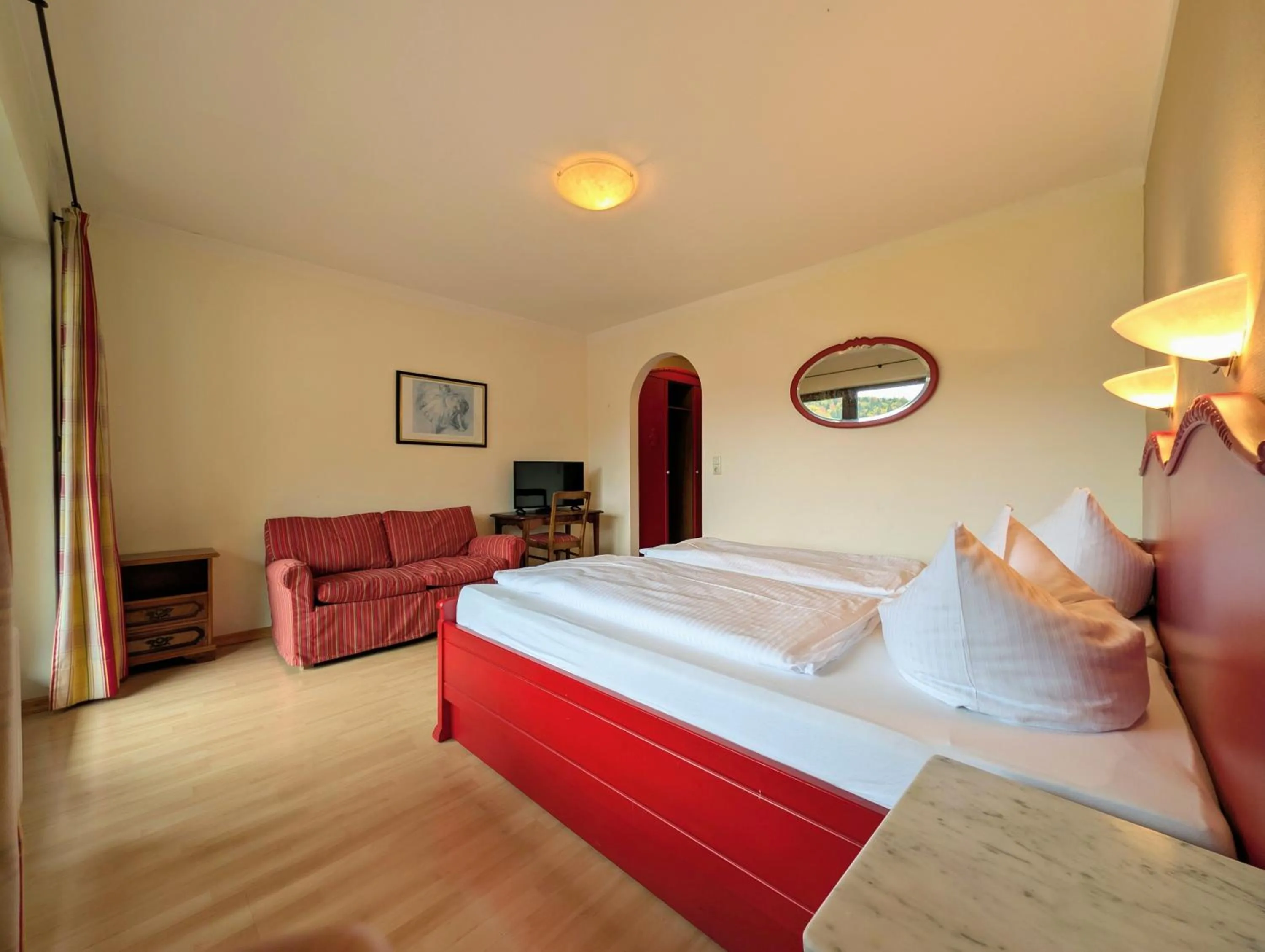 Bed in Hotel Forsthaus Oberau