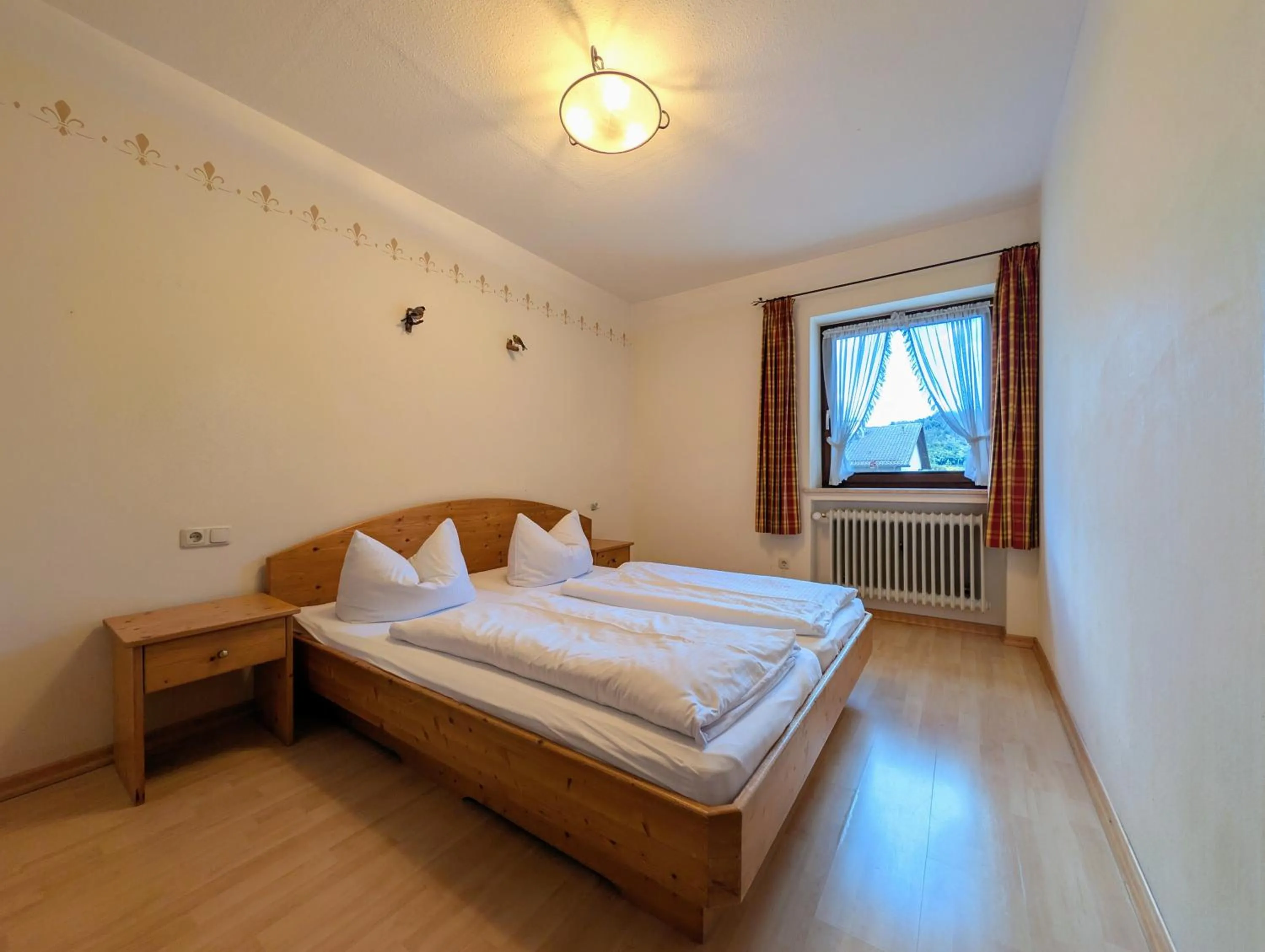 Patio, Bed in Hotel Forsthaus Oberau