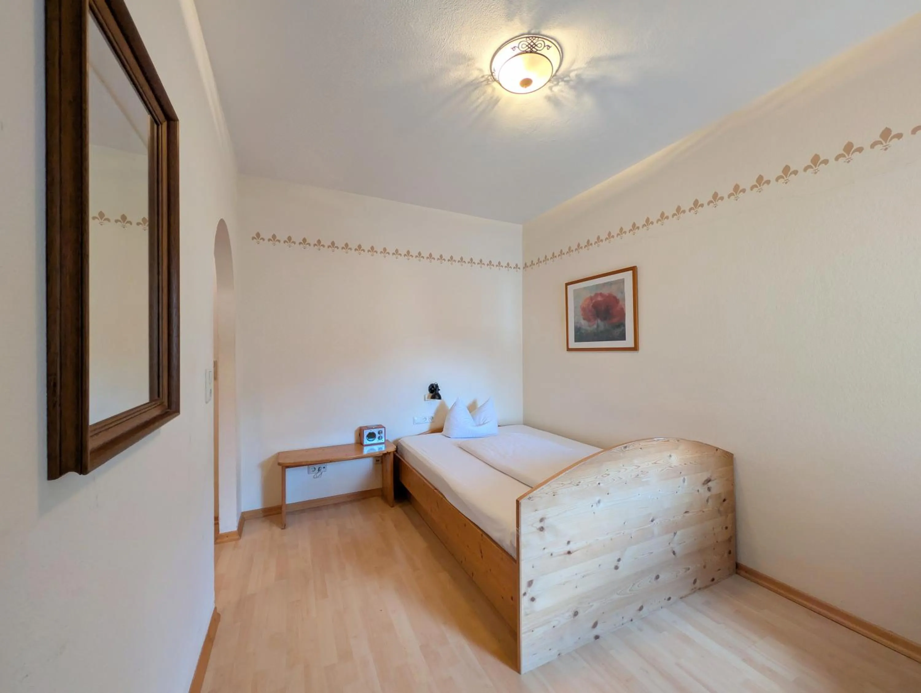 Patio, Bed in Hotel Forsthaus Oberau